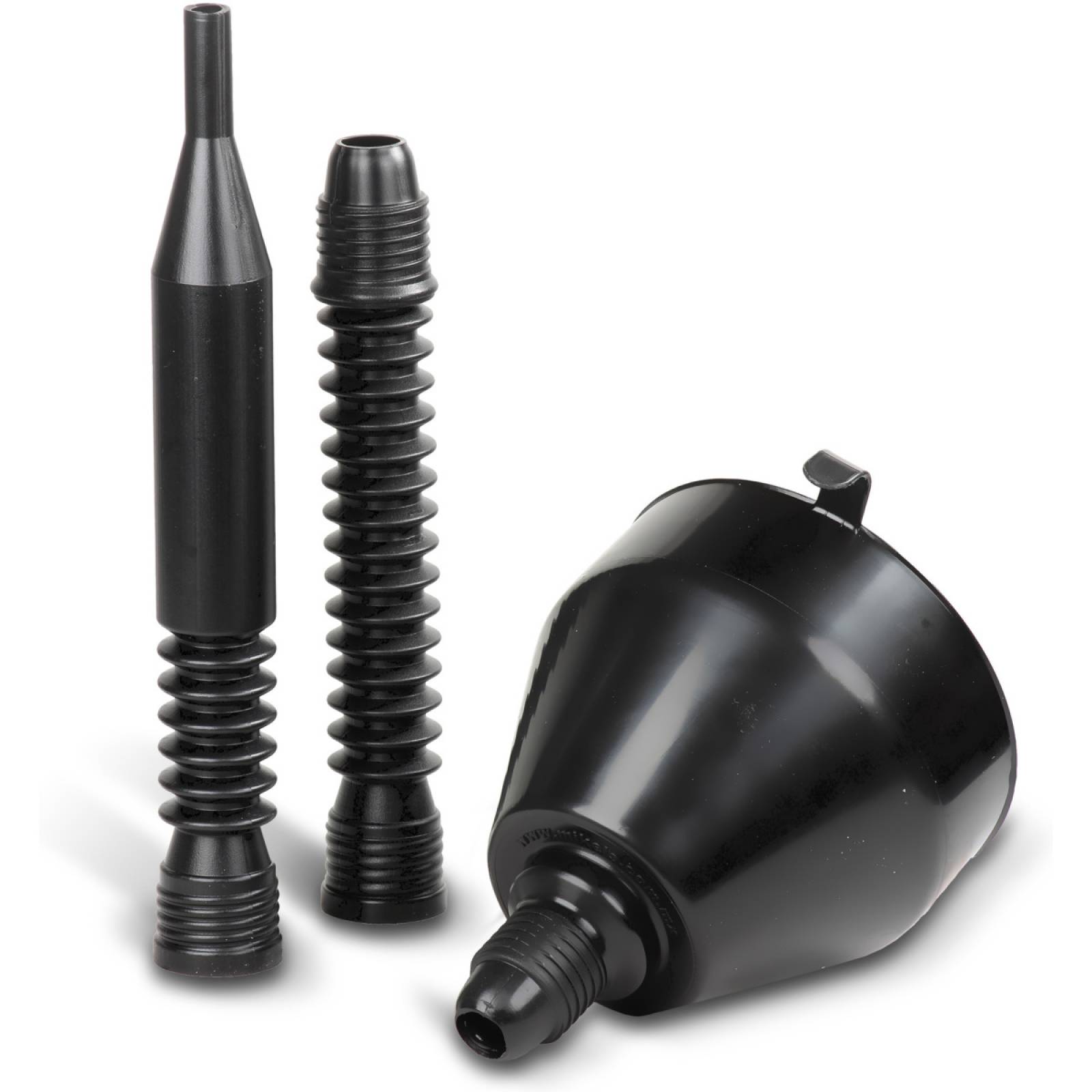 Embudo plástico flexible con extensión