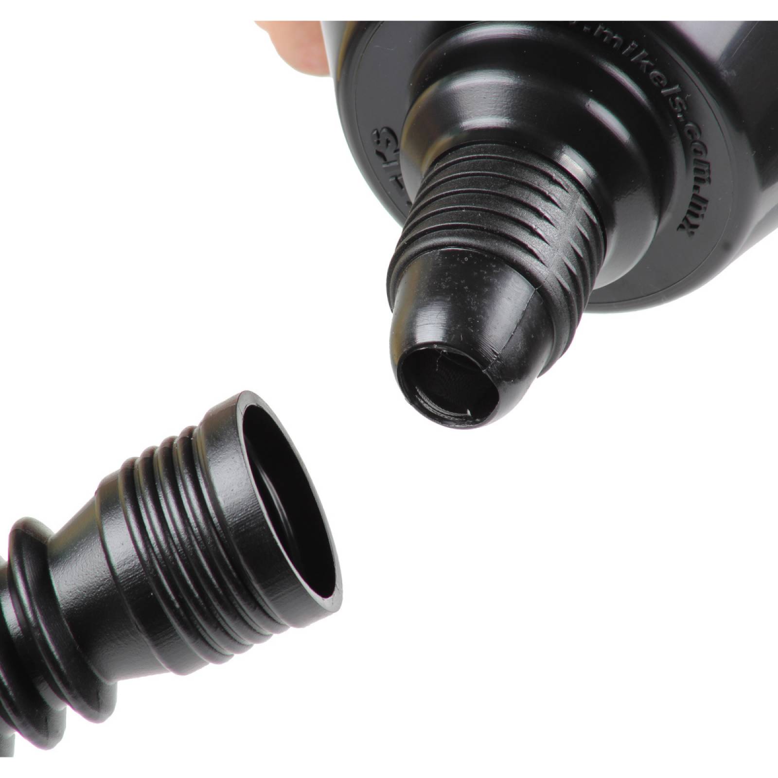 Embudo plástico flexible con extensión