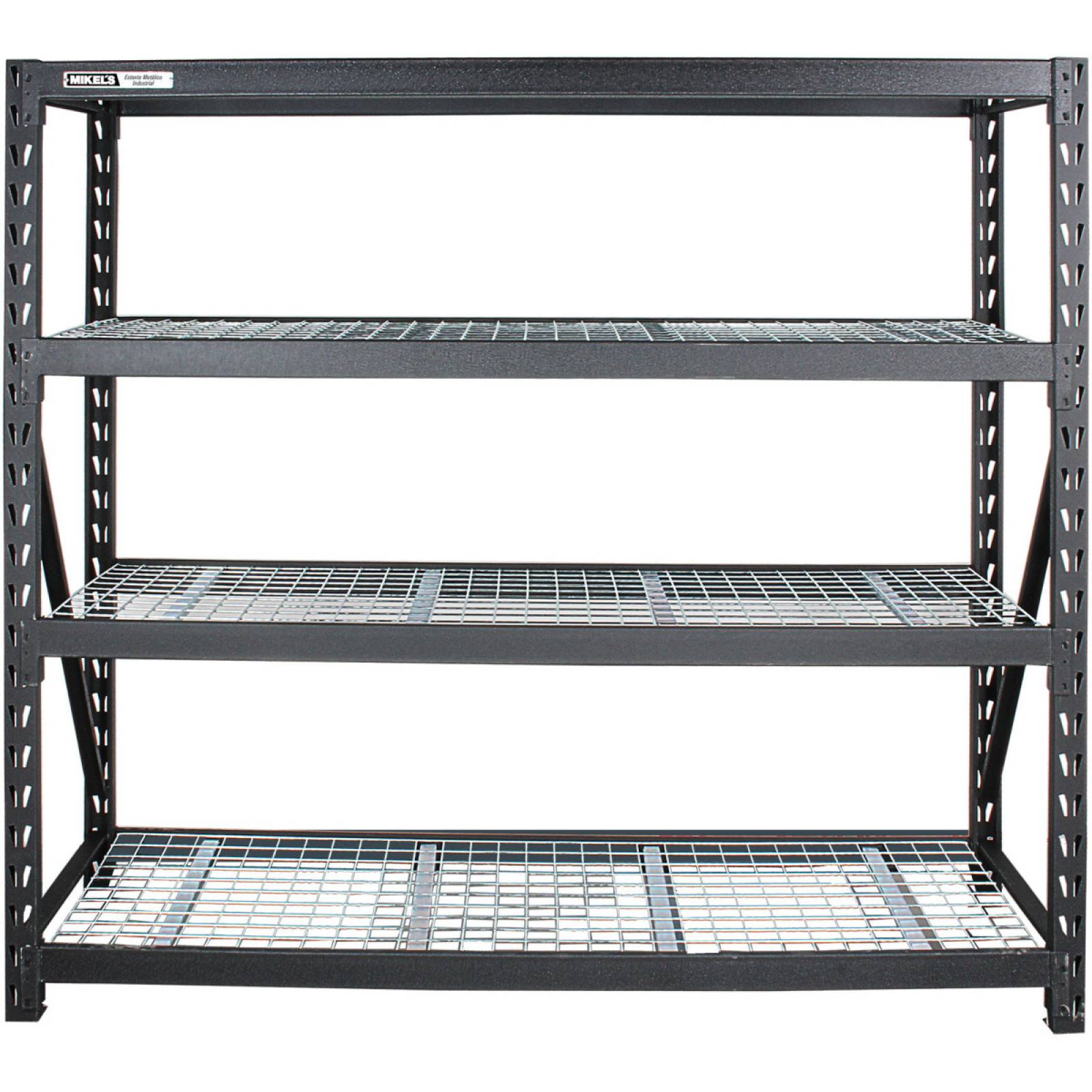 Estante para almacenaje metálico industrial 4 repisas