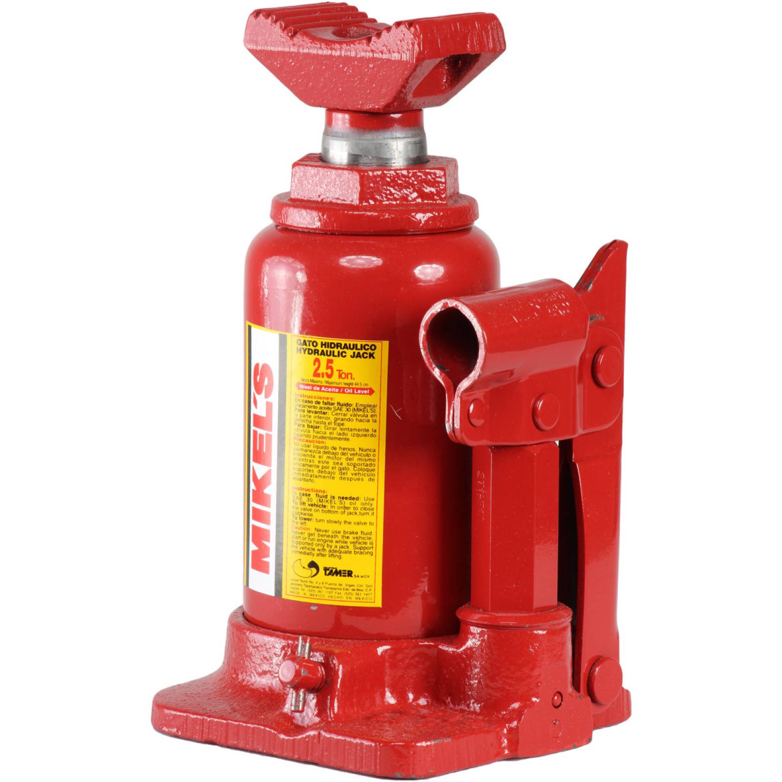 Gato hidráulico telescópico de botella 2.5 ton