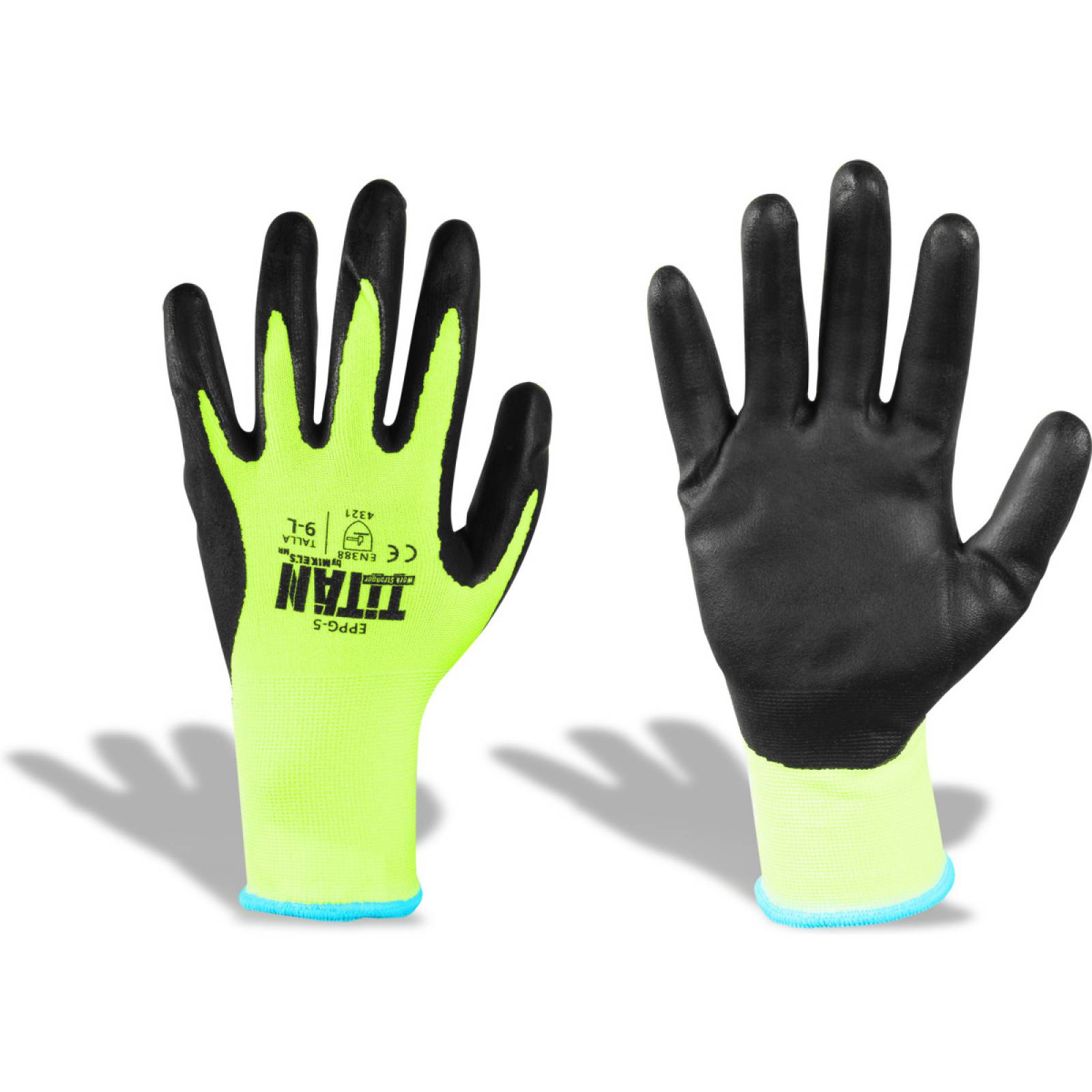 Guante de alta visibilidad para manejo de vidrio