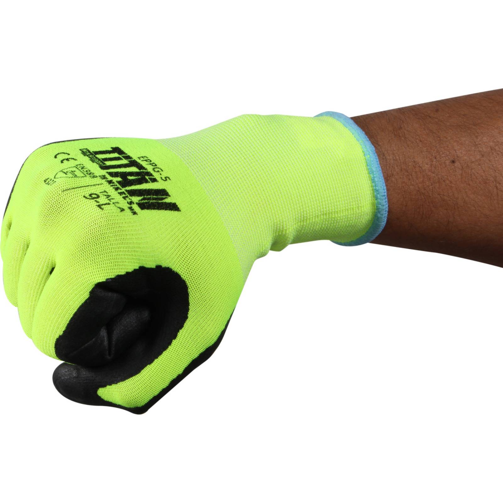 Guante de alta visibilidad para manejo de vidrio