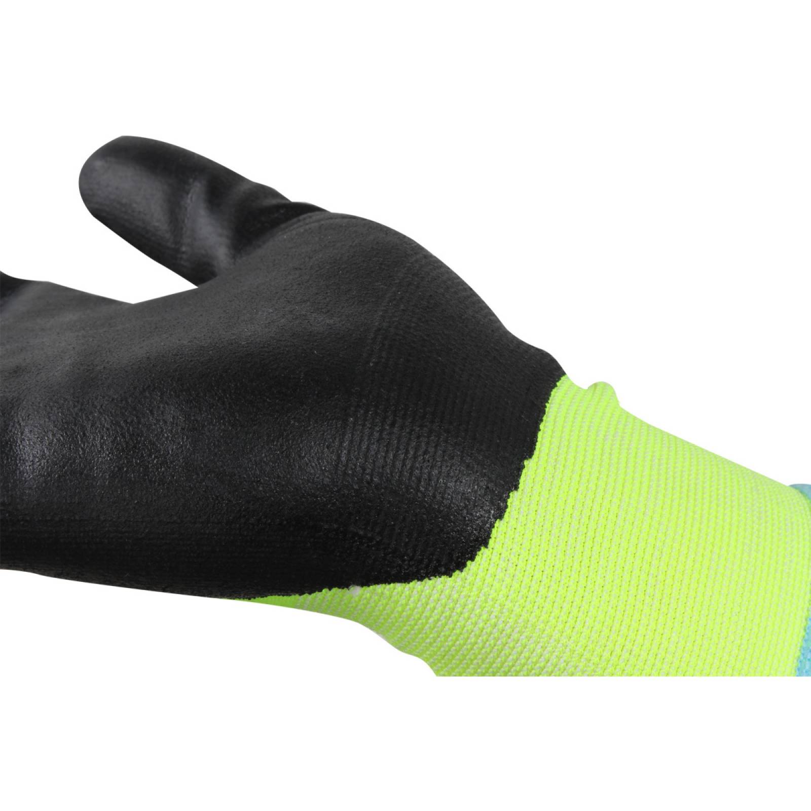 Guante de alta visibilidad para manejo de vidrio