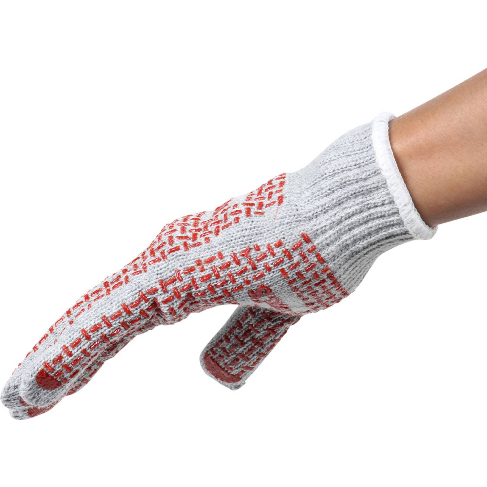 Guantes para trabajo de algodón con puntos de PVC