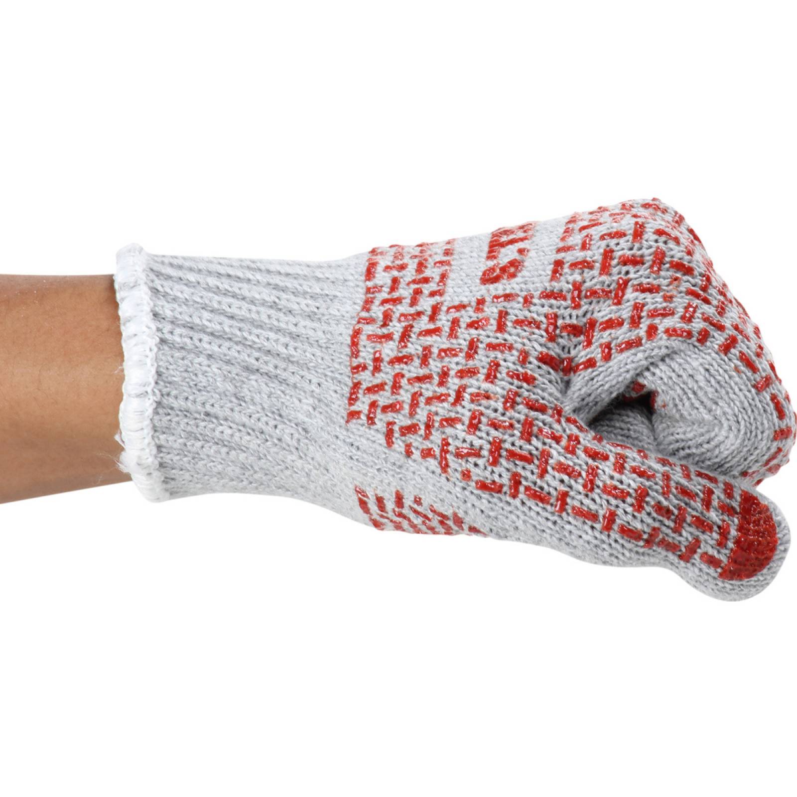 Guantes para trabajo de algodón con puntos de PVC