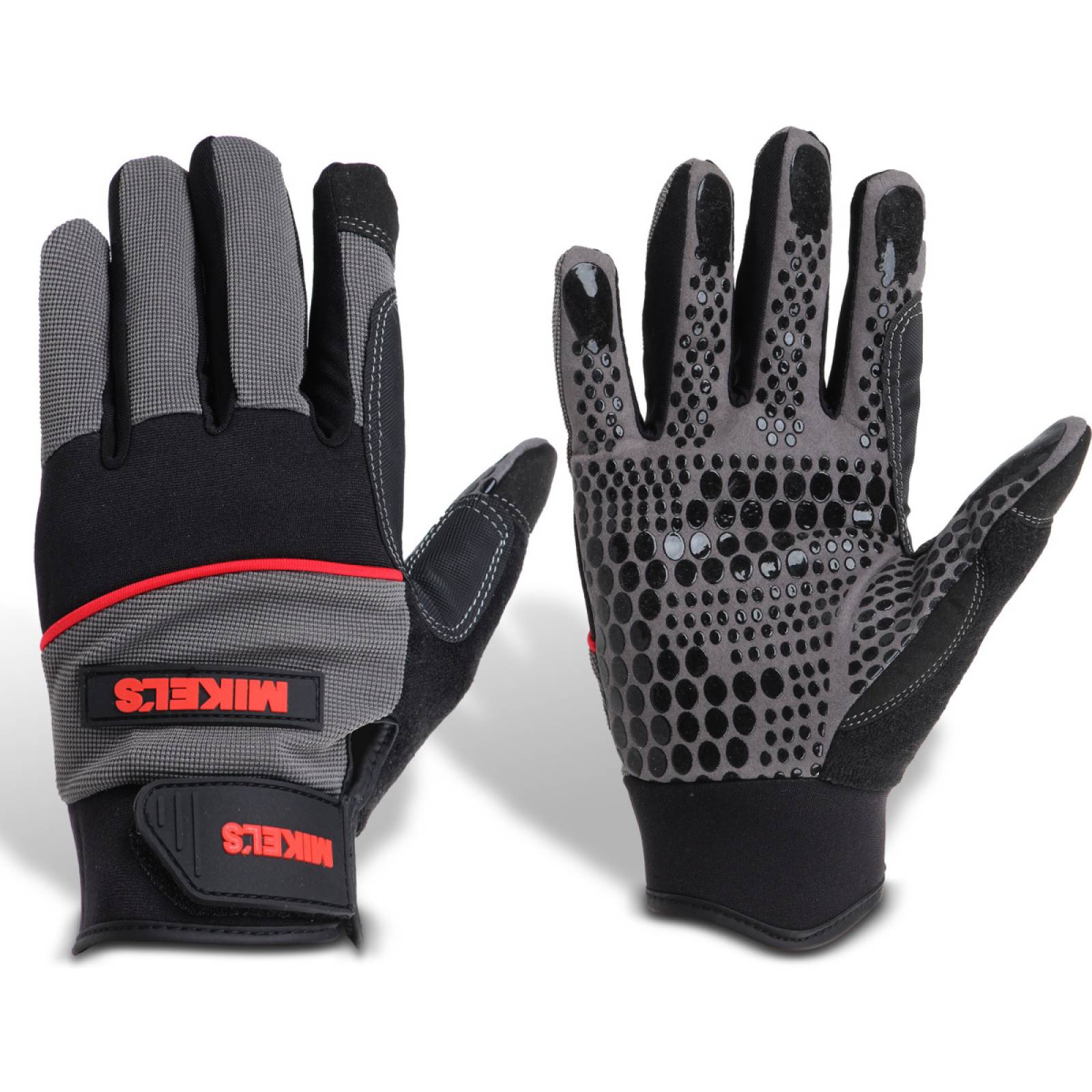 Guantes para trabajo para mecánico máximo agarre Mediano