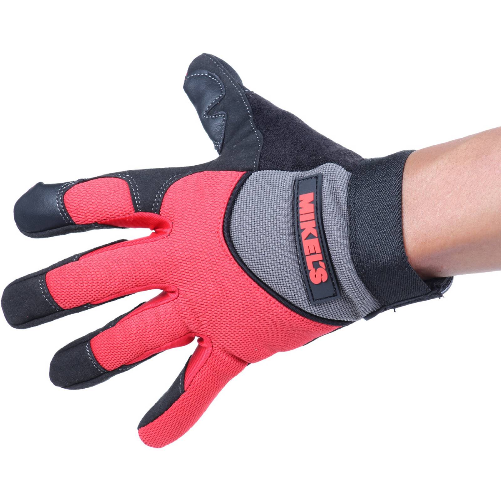 Guantes para trabajo para mecánico piel sintética Mediano