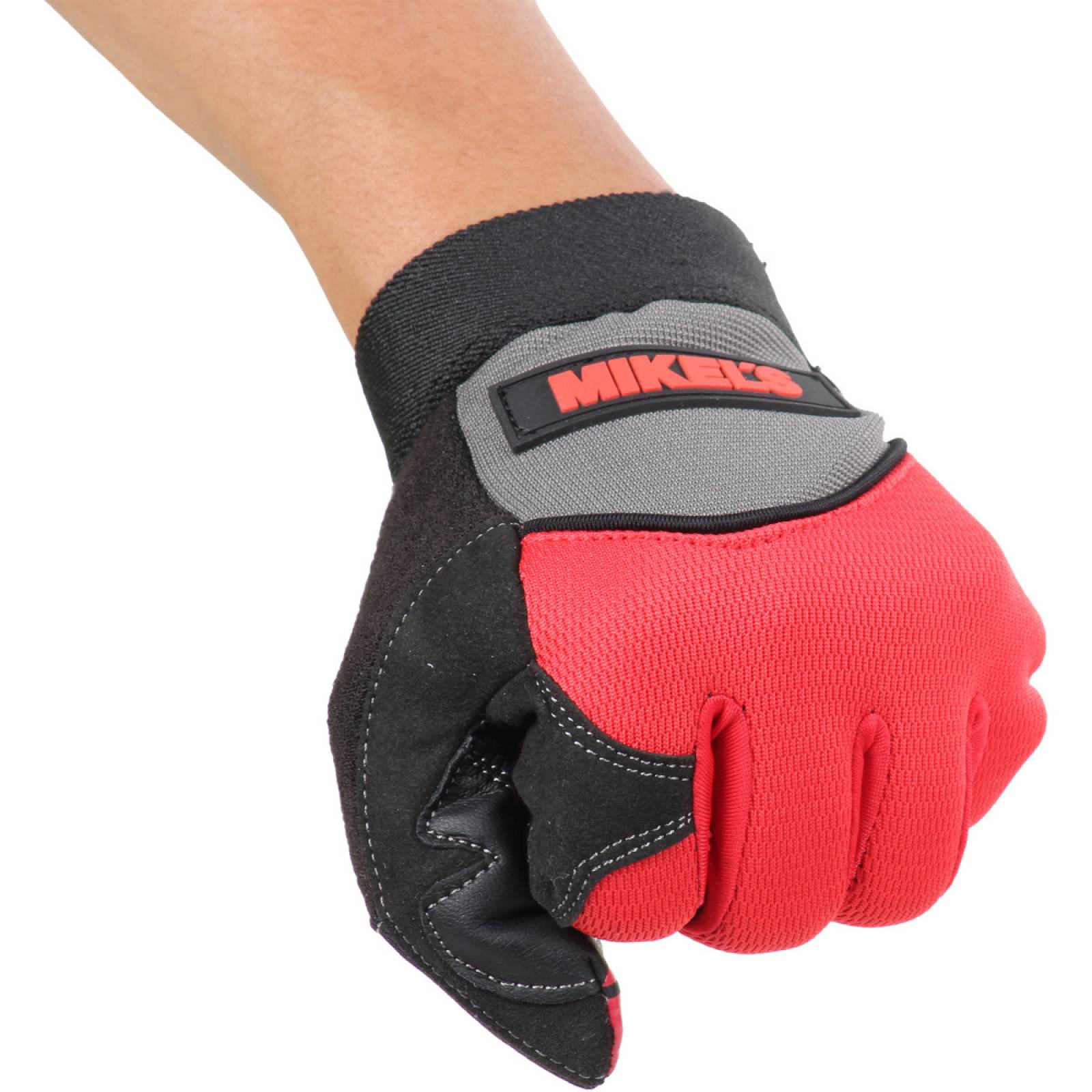 Guantes para trabajo para mecánico piel sintética Mediano