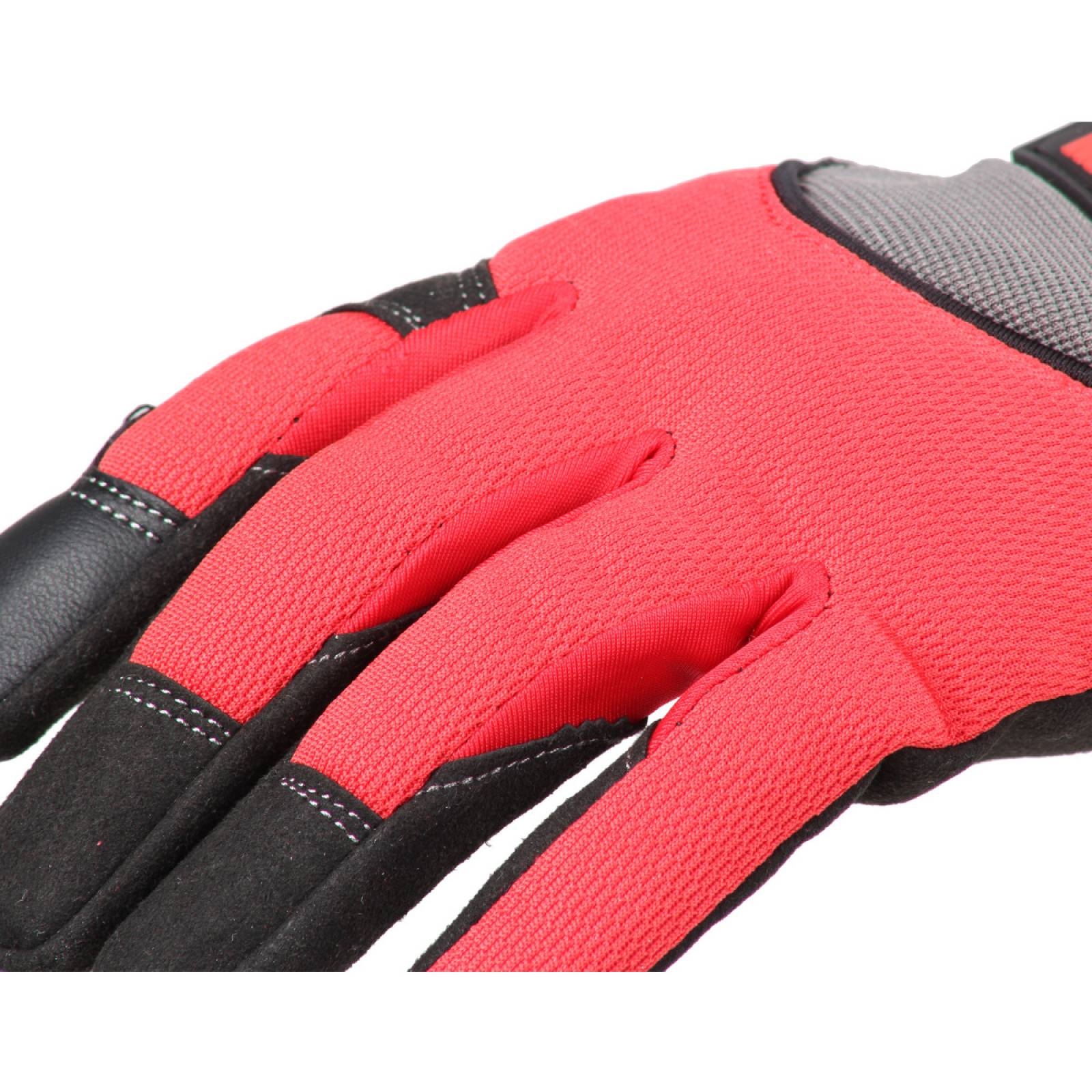 Guantes para trabajo para mecánico piel sintética Mediano