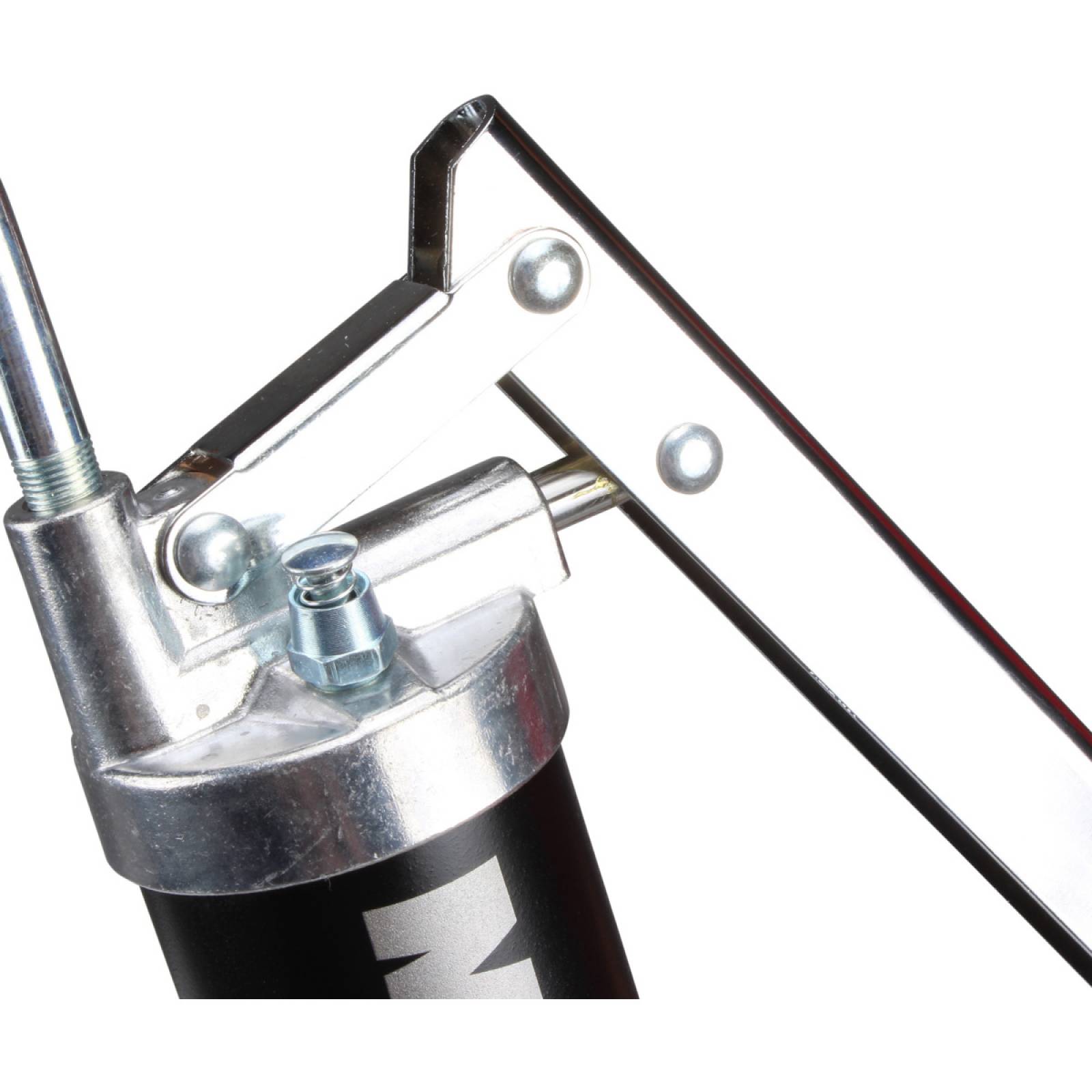 Inyector de grasa doble pistón