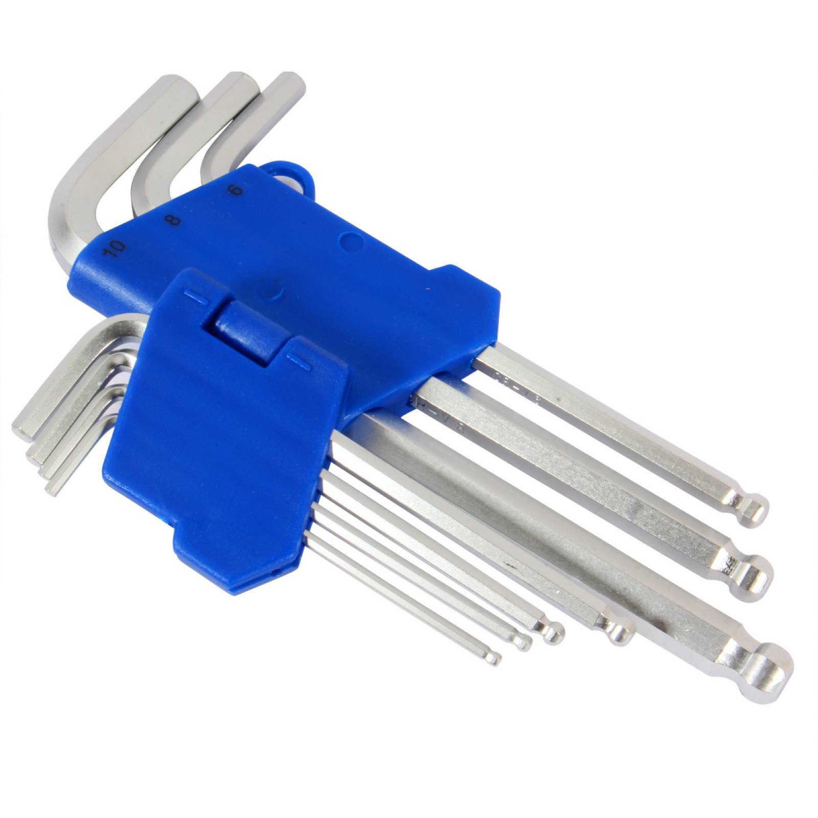 Juego de llaves hexagonales ALLEN milimétricas punta de bola