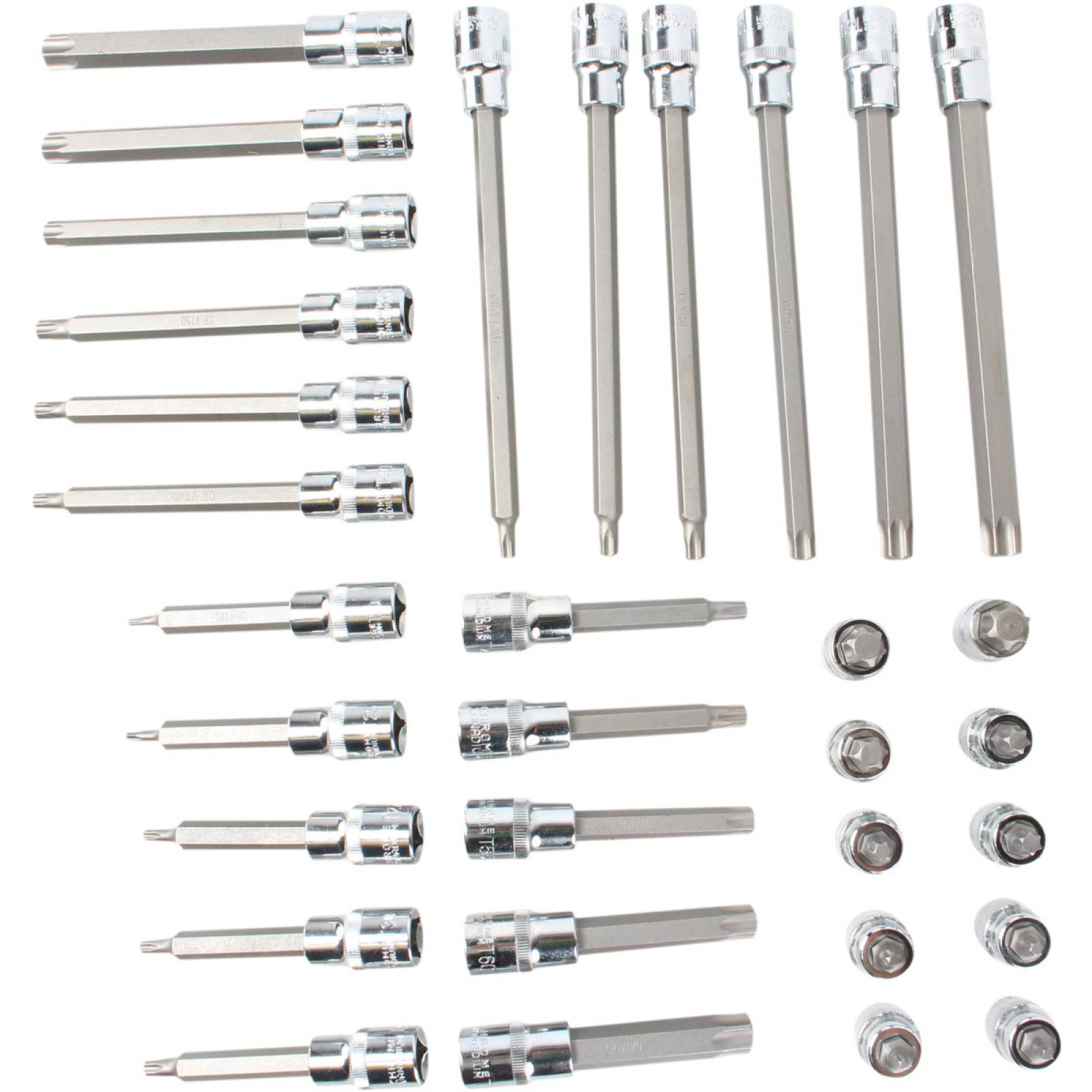 Juego De Puntas Torx T15 - 15 Unidades, Acero S2, 50 Mm De Largo, Conector 1/4", Para Destornilladores