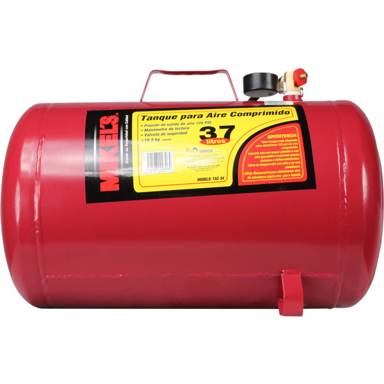 Tanque para aire comprimido 37 lts