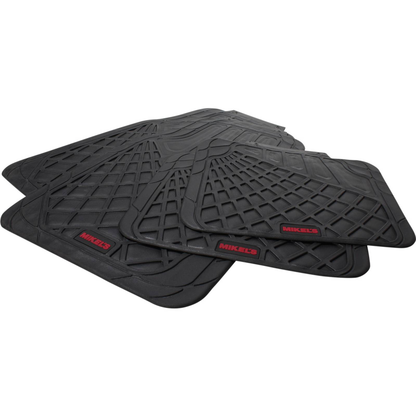 Tapetes para auto de hule  negro de lujo