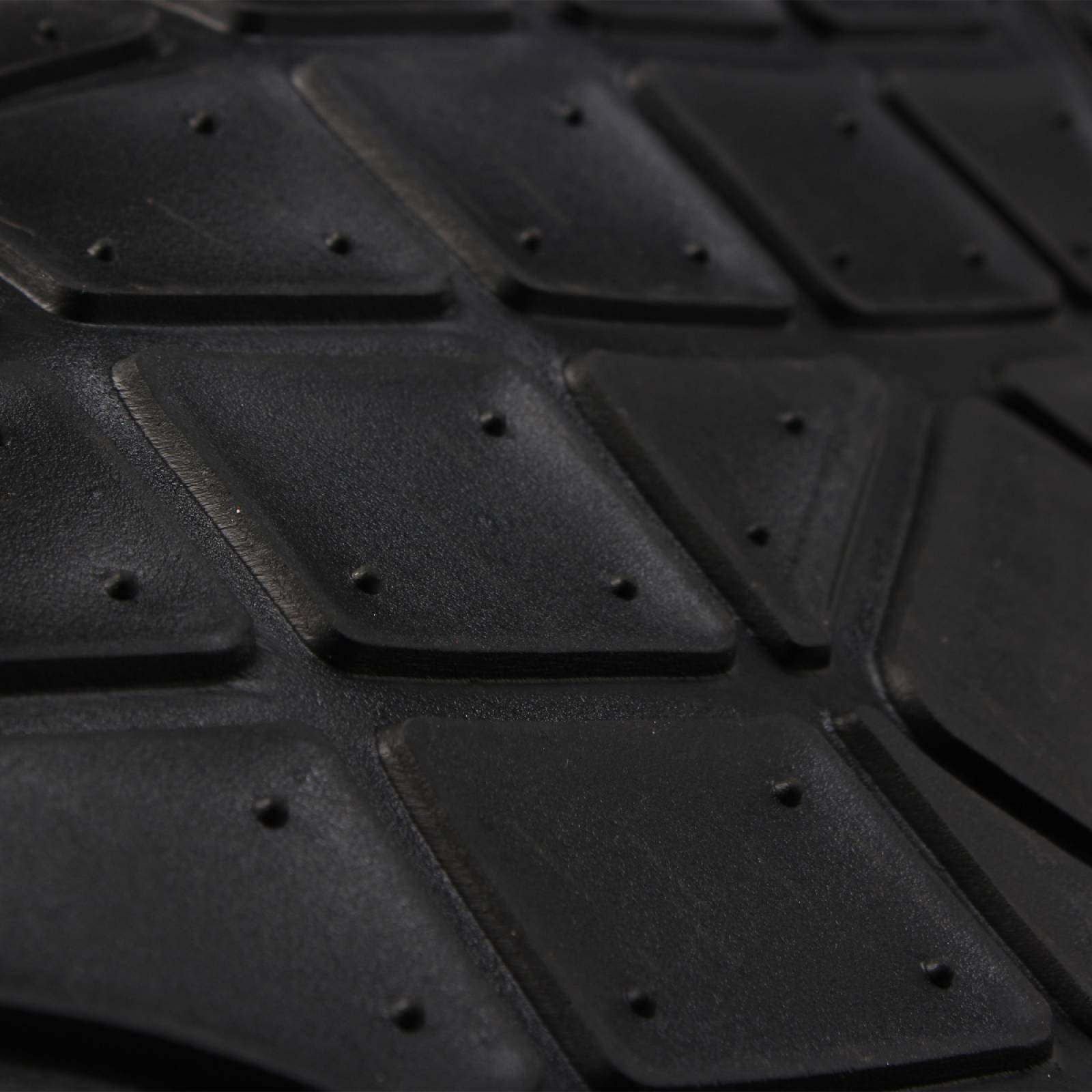 Tapetes para auto de hule  negro de lujo