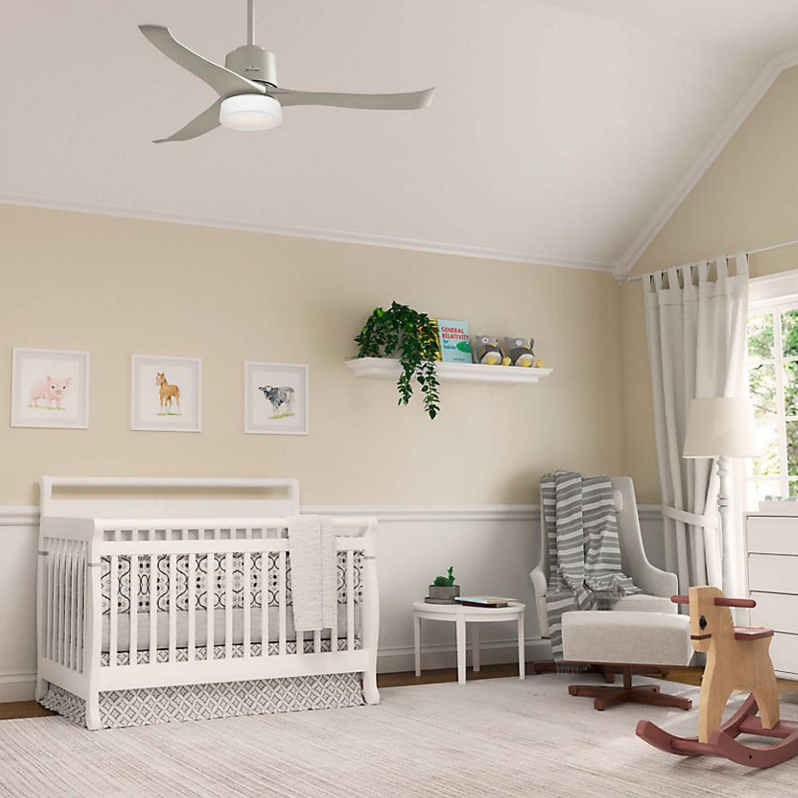 Ventilador de Techo Hunter 59376 Symphony Matte Nickel 54" 