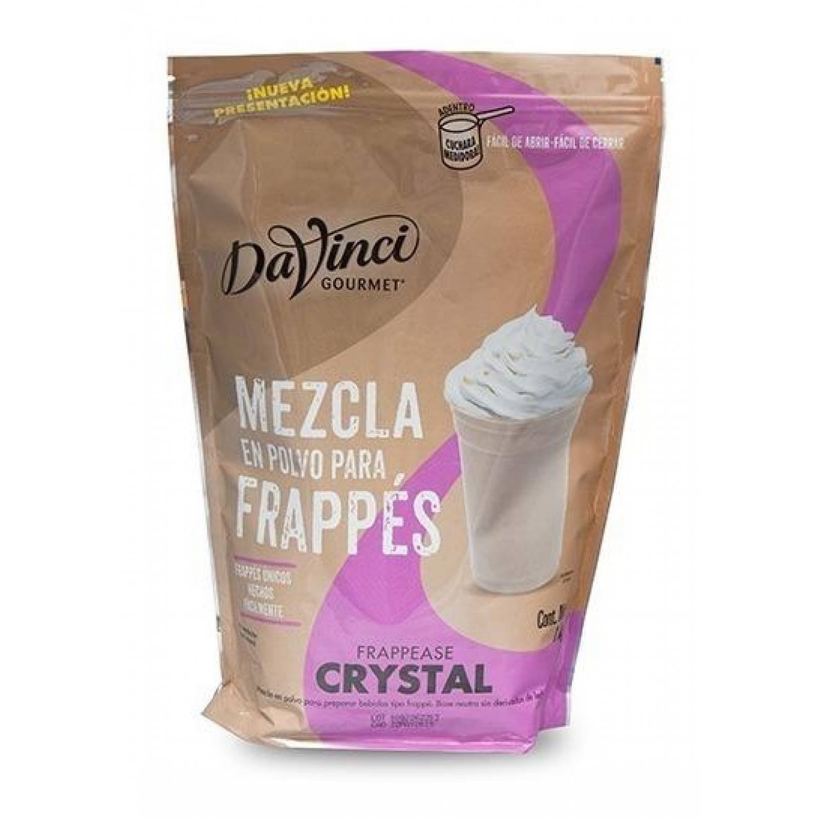 Davinci Frappease Cristal 1.3 Kg Para Smoothies Base Agua 