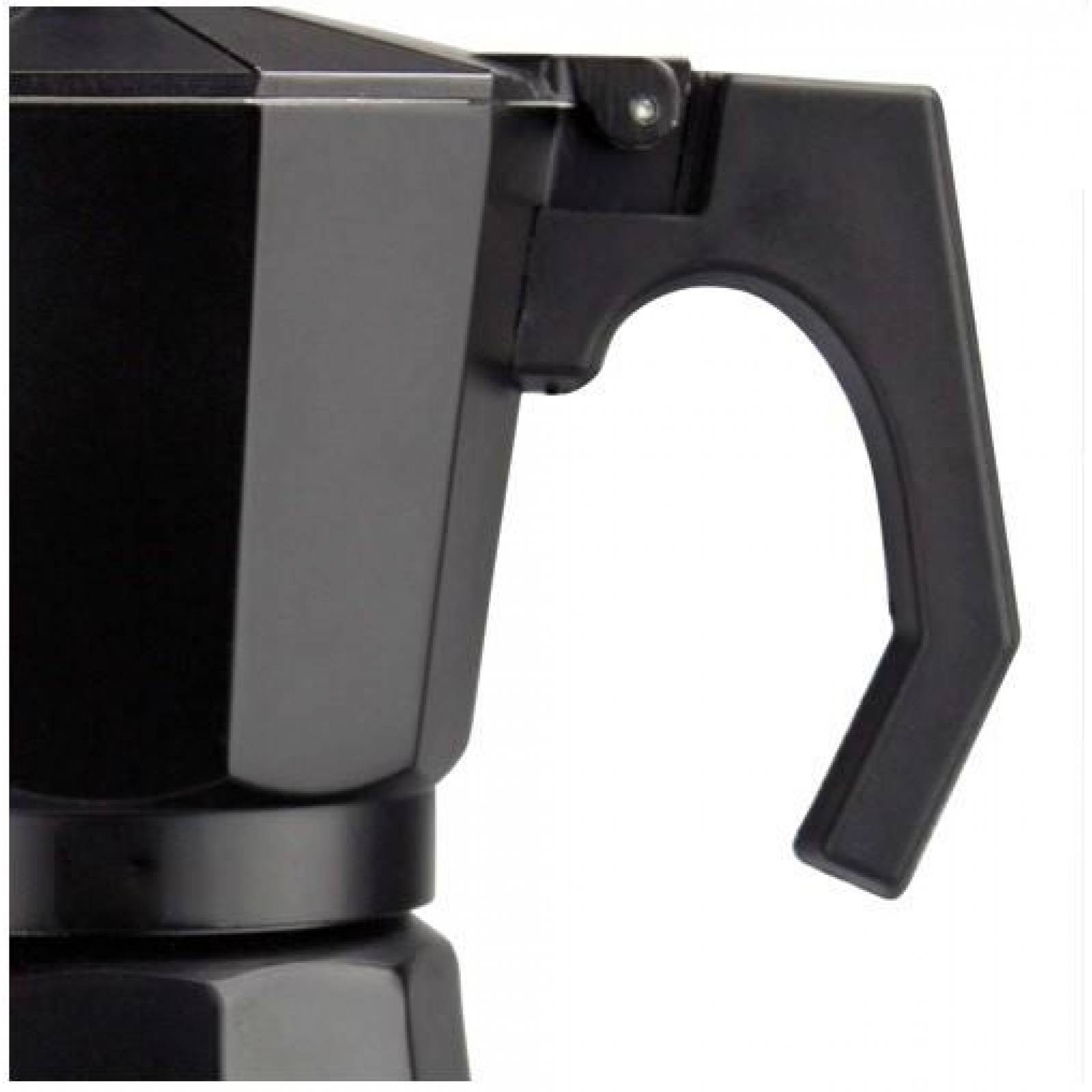 Cafetera Italiana Moka Espresso 3 Tazas Negra 