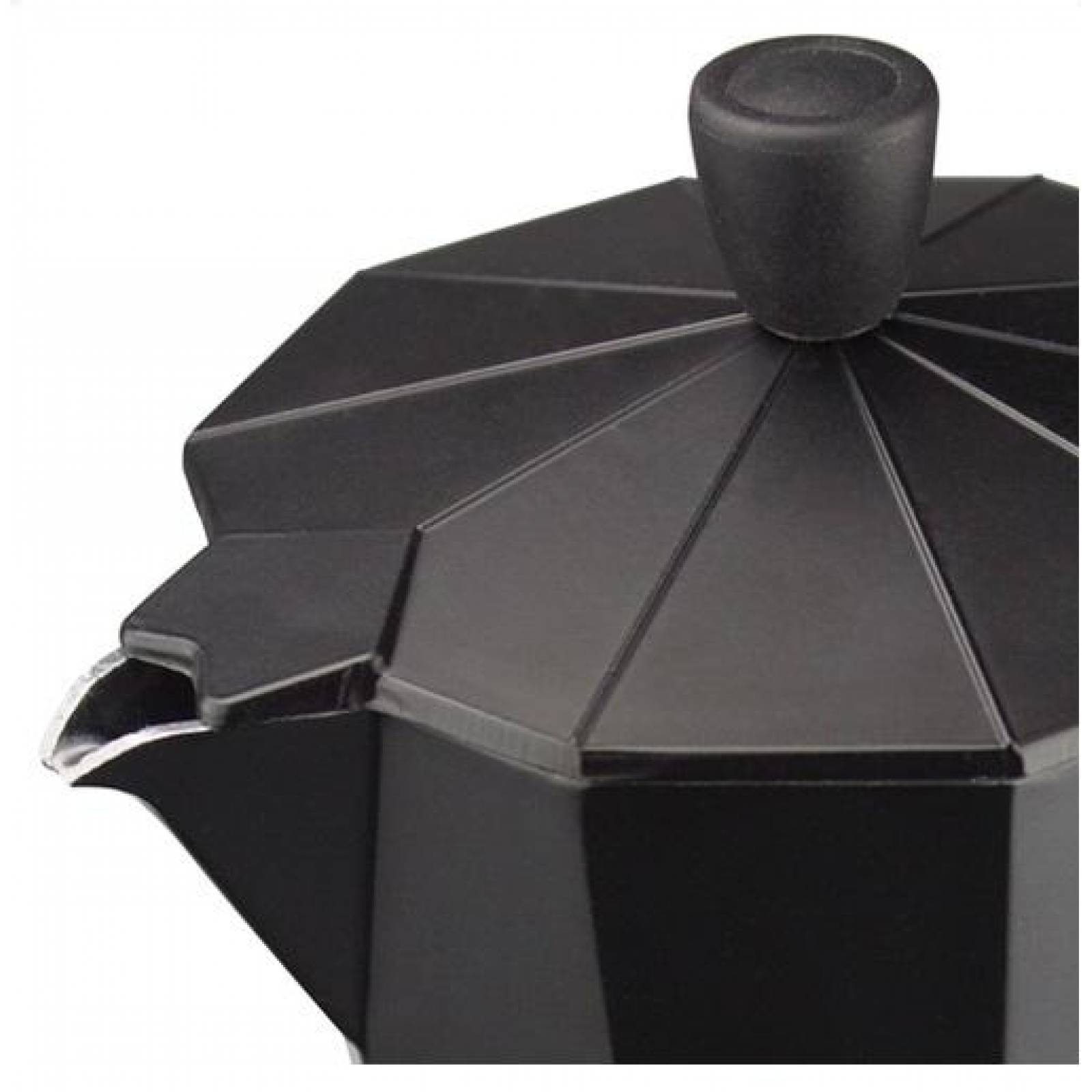 Cafetera Italiana Moka Espresso 9 Tazas Negra 