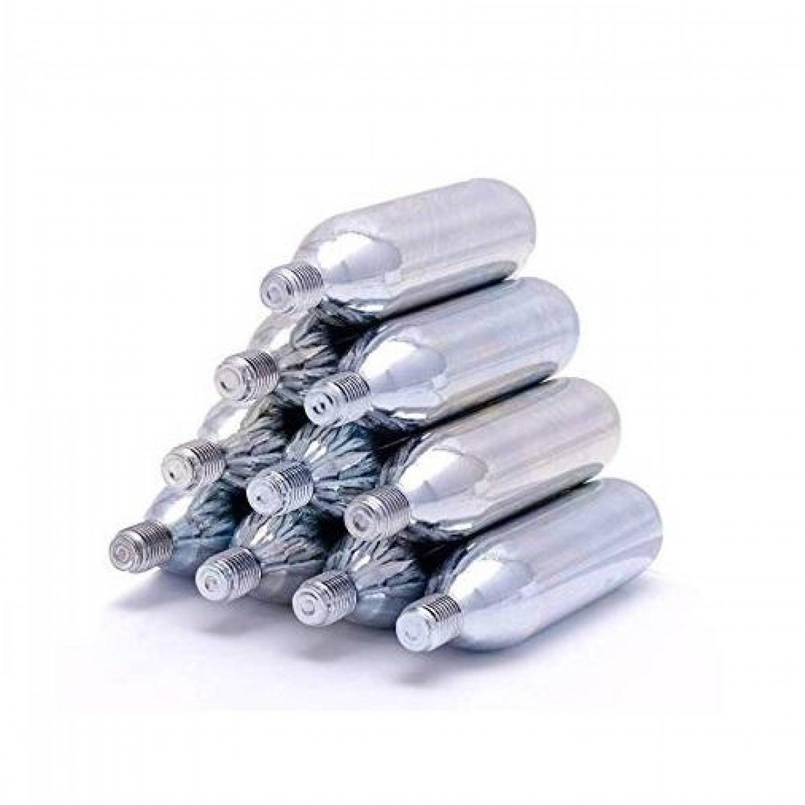 Cartuchos (tanques) de Co2 16 gr Con Rosca 5 piezas (Inflado Bicicleta, Lanzador Serpentinas, Maquina Cerveza) 