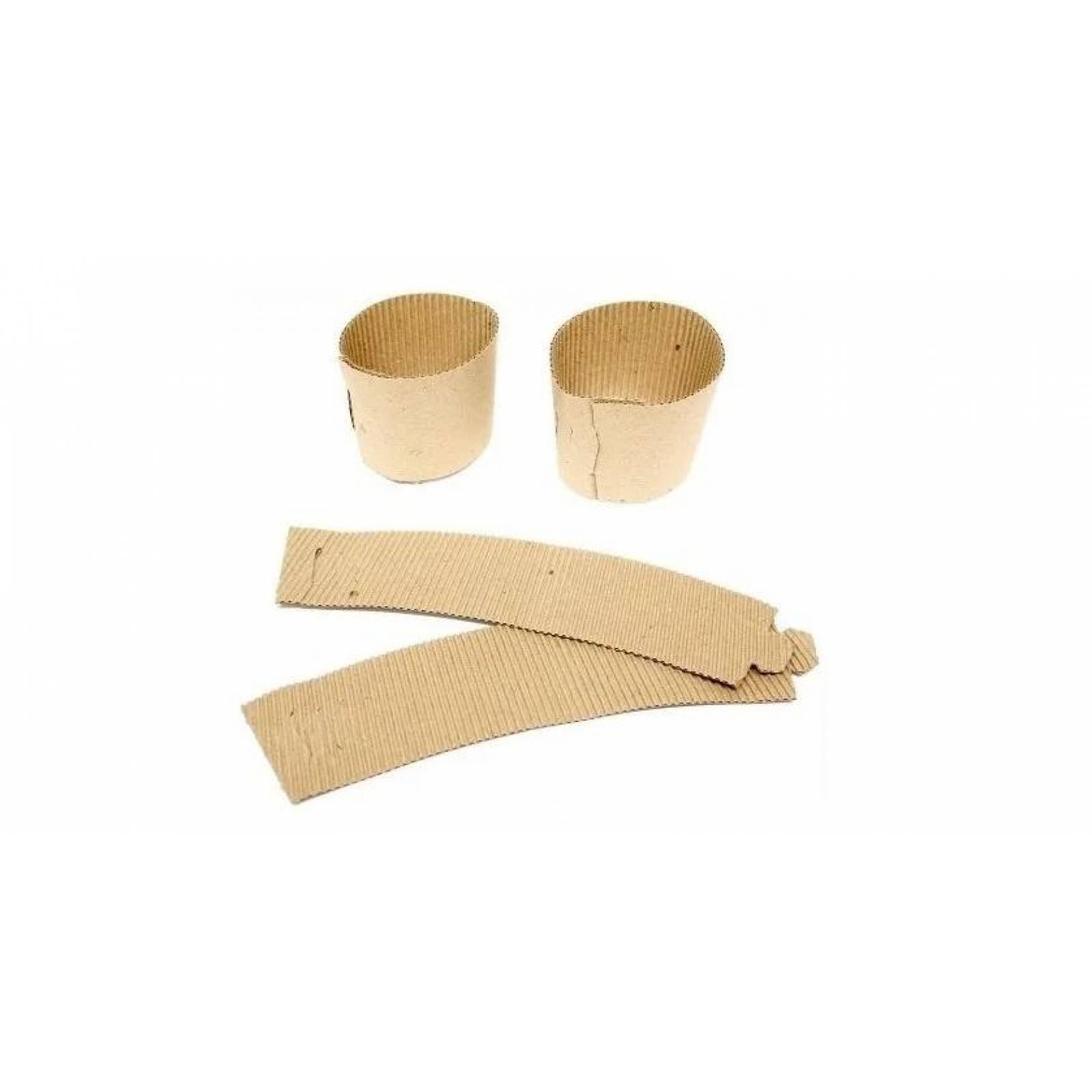 Bio Fajillas Mangas para Vaso Caliente 1000 pza Desarmadas 