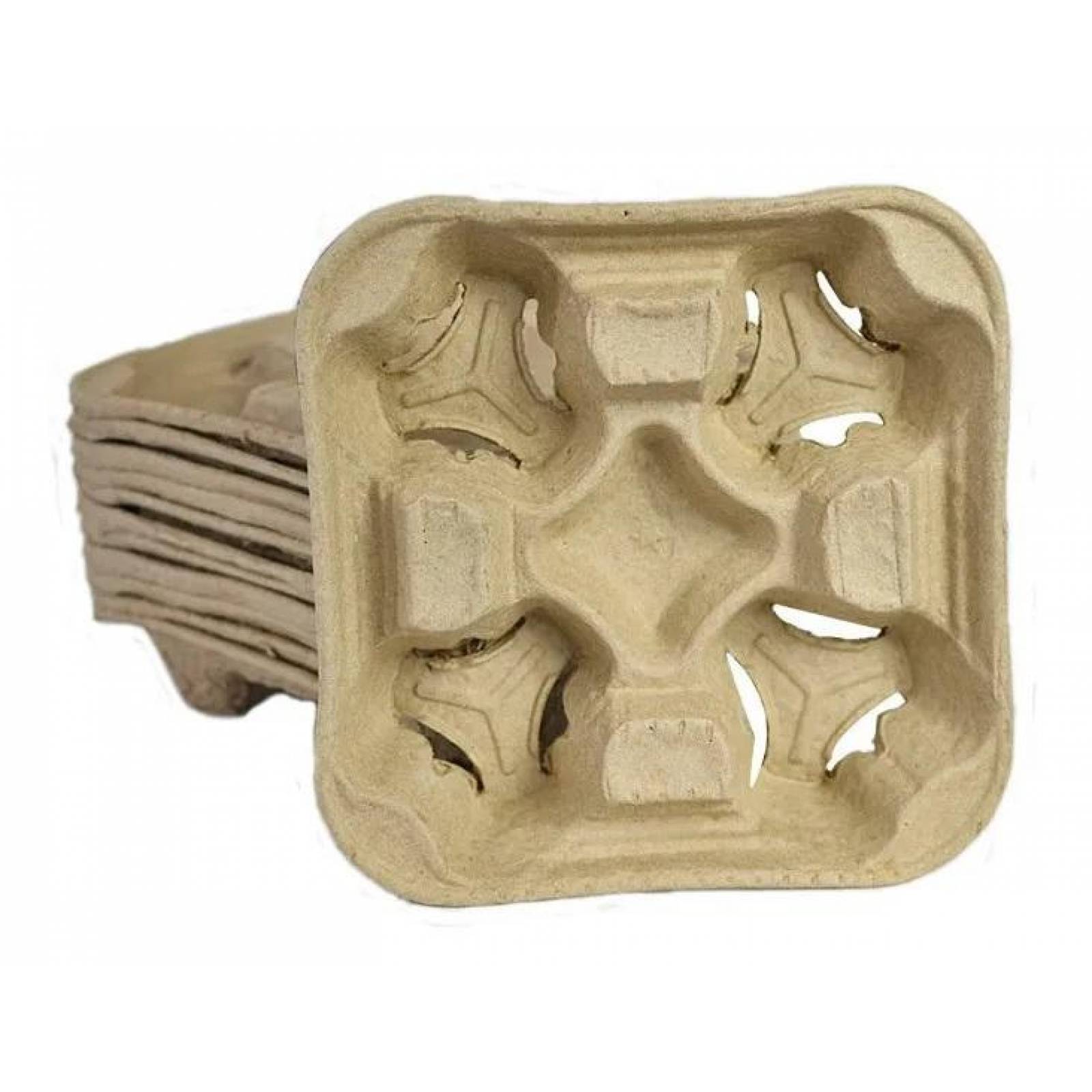 Charola Porta Vasos de Carton 50 piezas 