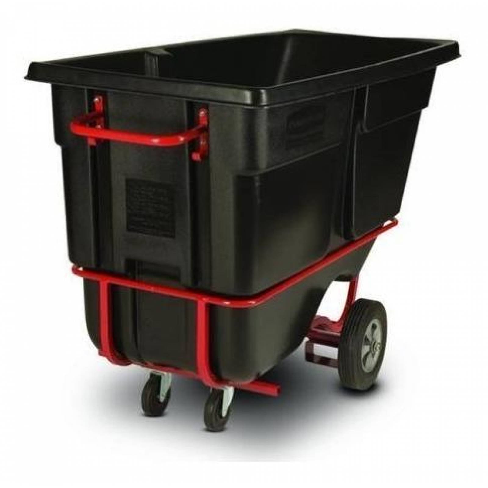 Contenedor negro de volteo 567 kg rubbermaid 