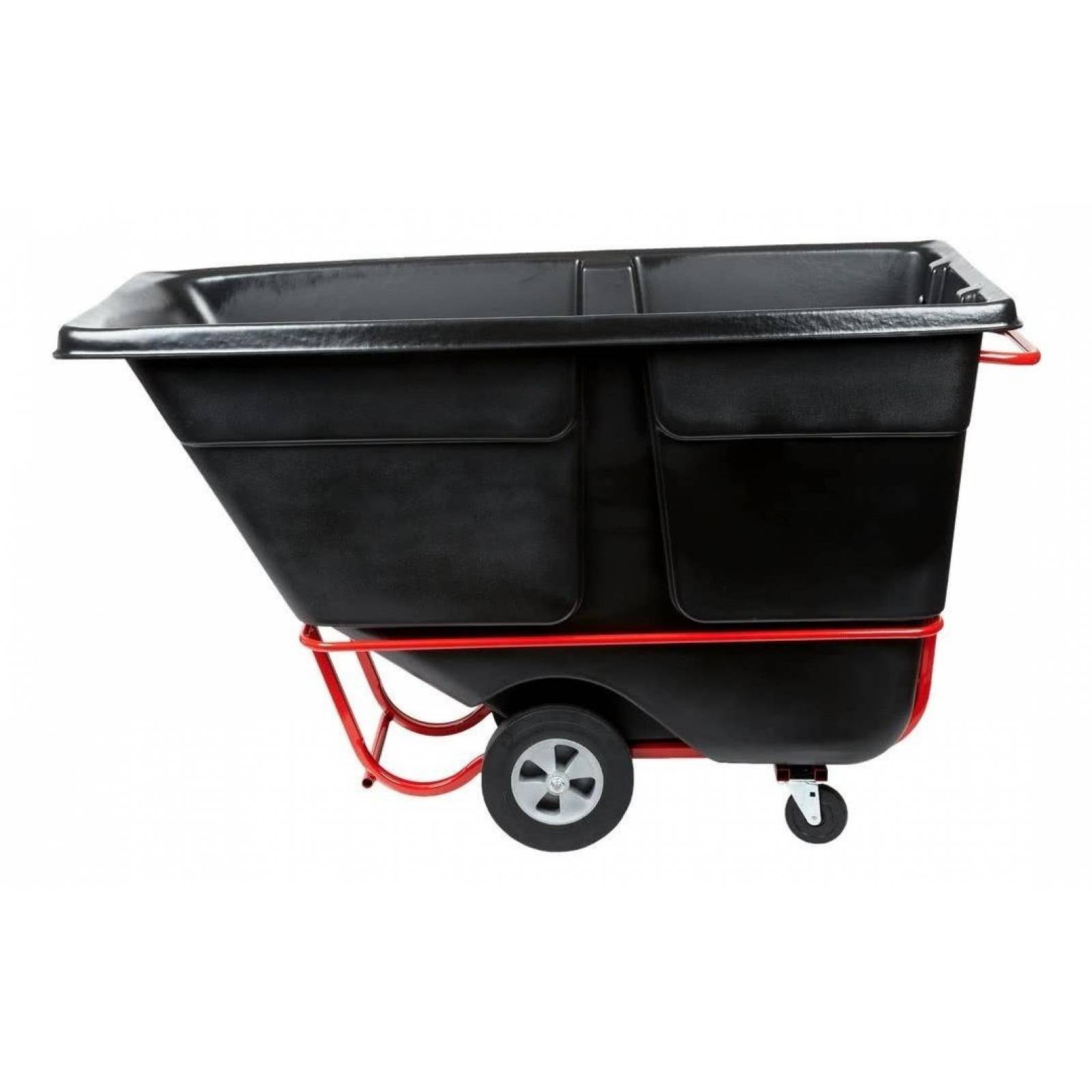 Contenedor negro de volteo 567 kg rubbermaid 