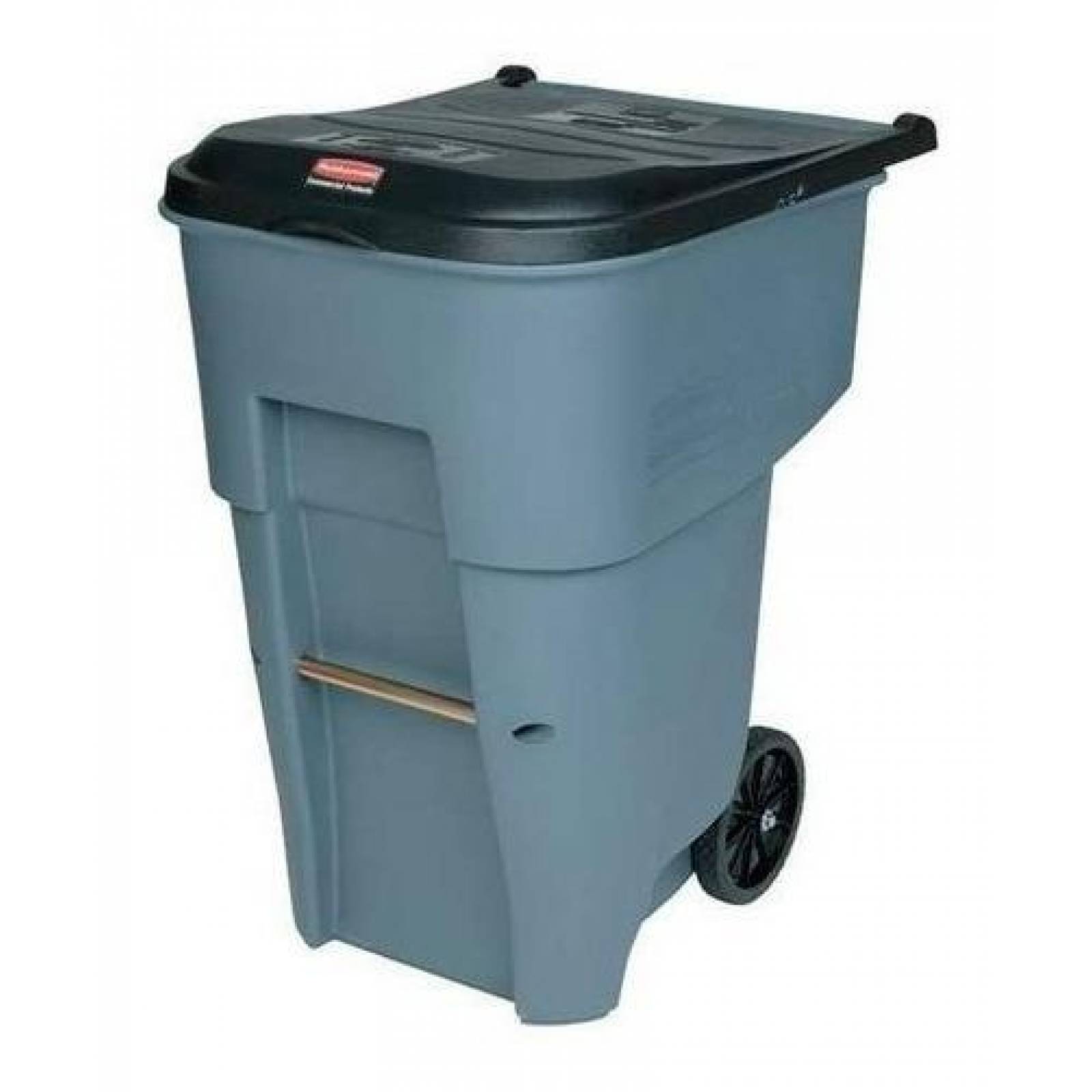 Cesto contenedor gris ruedas tapa brute 246lts. Rubbermaid 