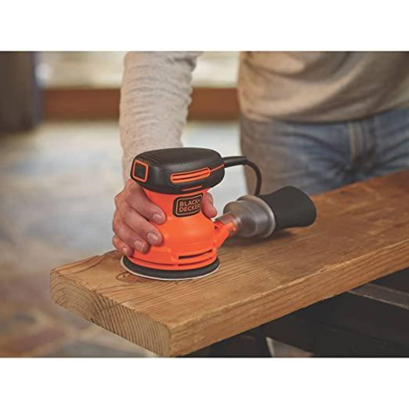 Lijadora Orbital Aleatorio 5'' Bdero100-b3 Black&decker