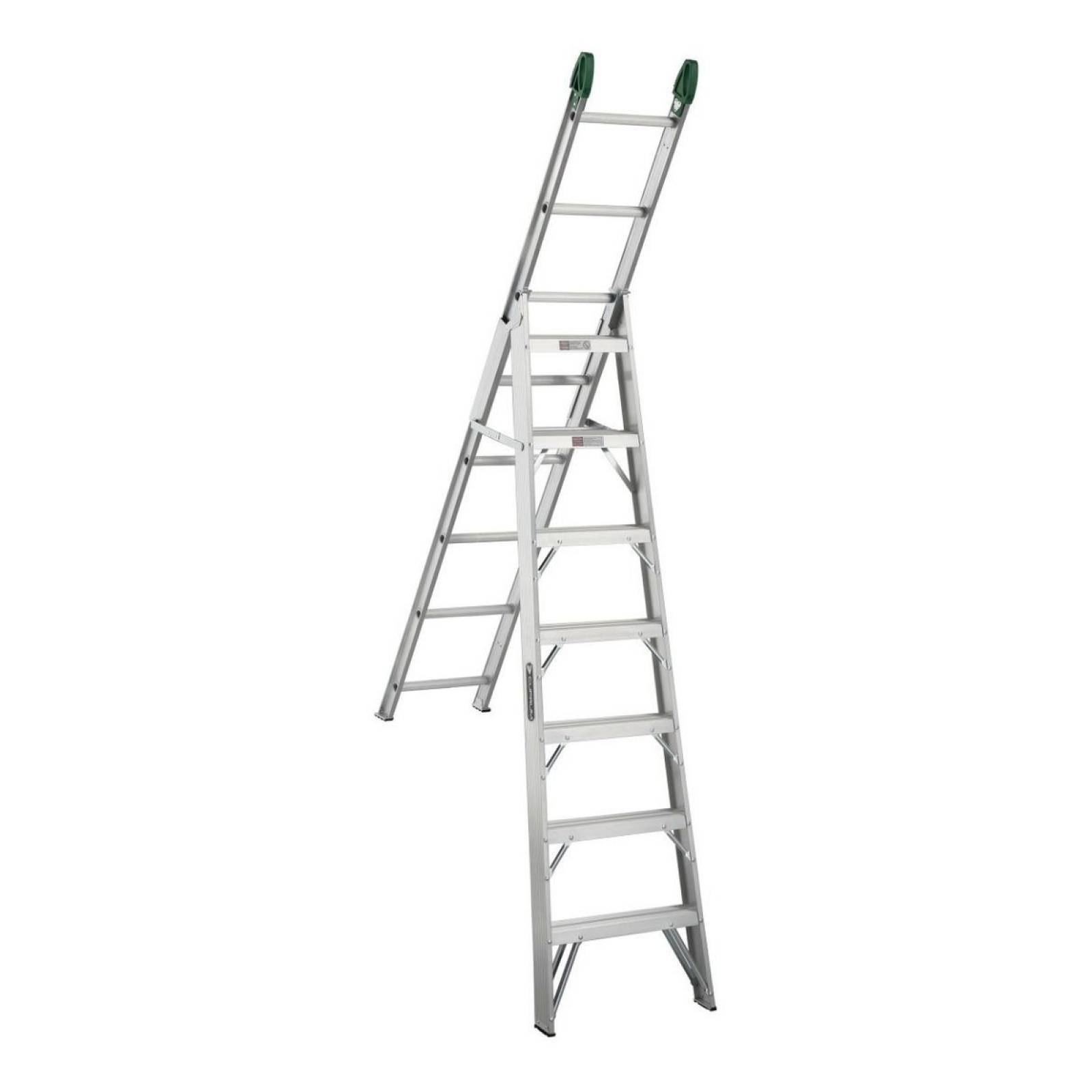 Escalera Convertible Aluminio Cuprum C-2287-17 175 Kg T. Ii 