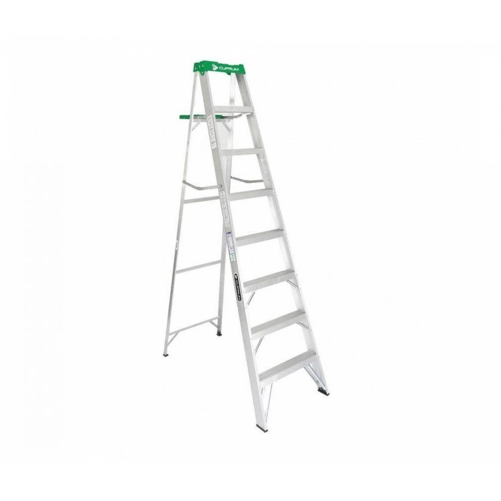 Escalera Tijera Aluminio 175 Kg Tipo Ii Cuprum (728-08n) 