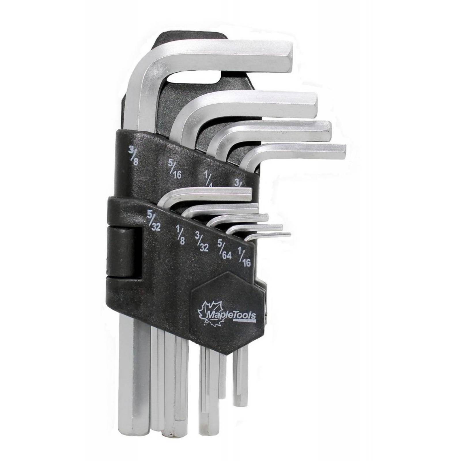 Jgo. De 9 llaves allen estuche plastico maple tools mt-all9p 