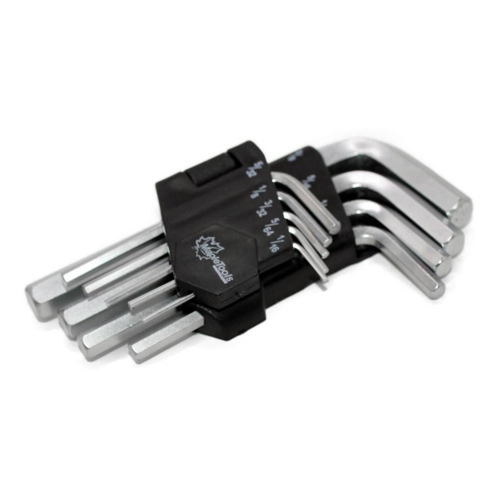 Jgo. De 9 llaves allen estuche plastico maple tools mt-all9p 