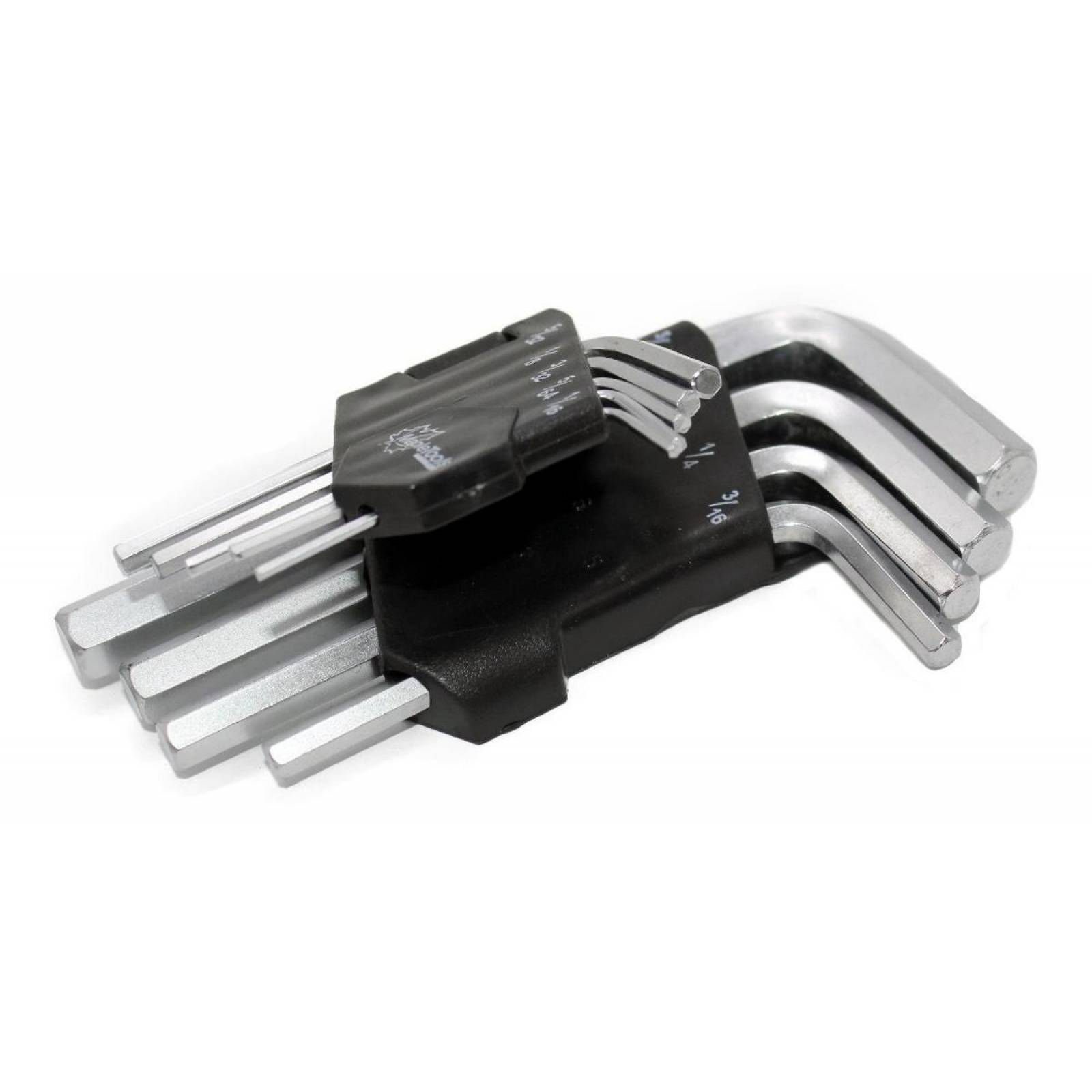 Jgo. De 9 llaves allen estuche plastico maple tools mt-all9p 