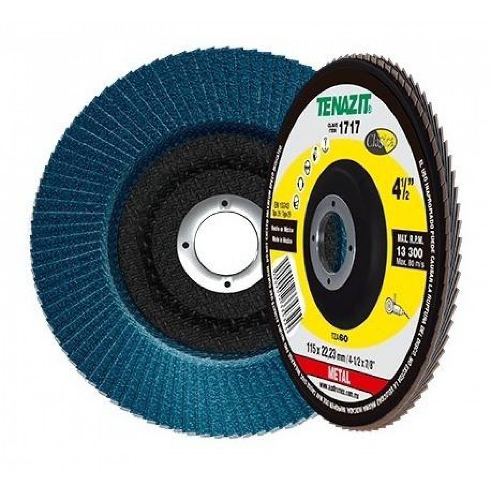 Disco laminado pulido y desbaste 41/2 grn 80 austromex 1718 