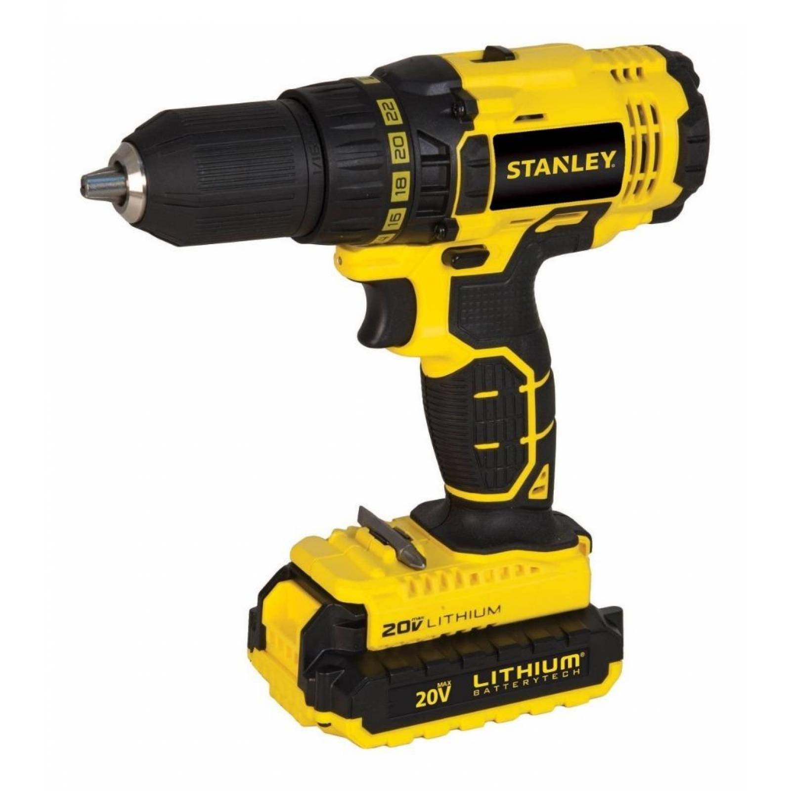 Atornillador/taladro 20v 2 Baterias Y Cargador Stanley