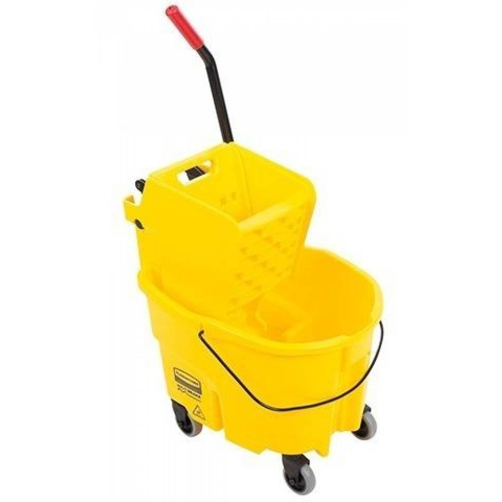 Cubeta Con Exprimidor 33l Amarilla Rubbermaid