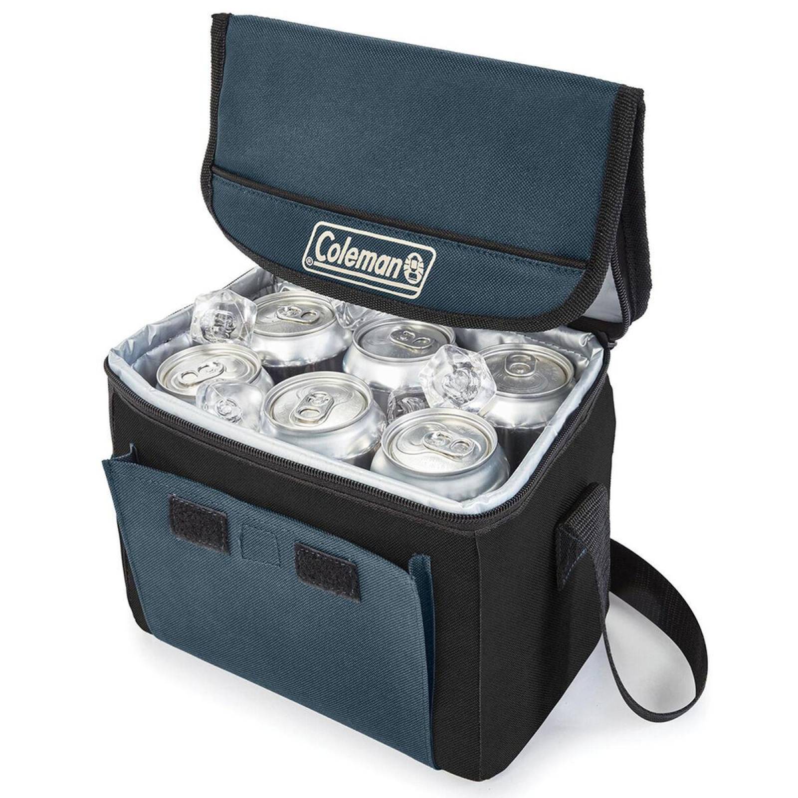 HIELERA FLEXIBLE COLAPSABLE POLIESTER 18 LATAS COLEMAN 