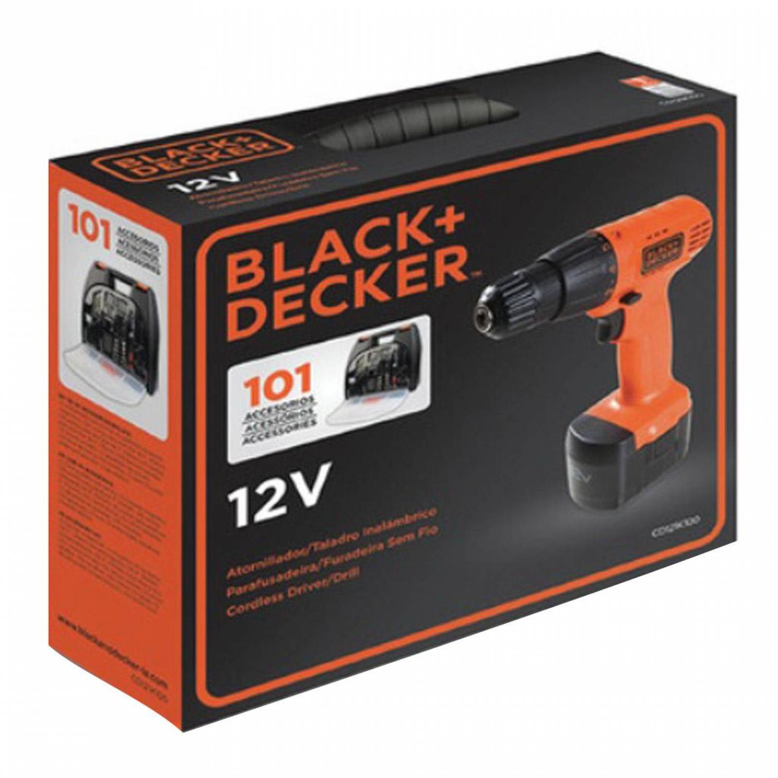 Taladro Atornillador Inalambrico 12v 101 Acces Cd121k100 BLACK + DECKER 