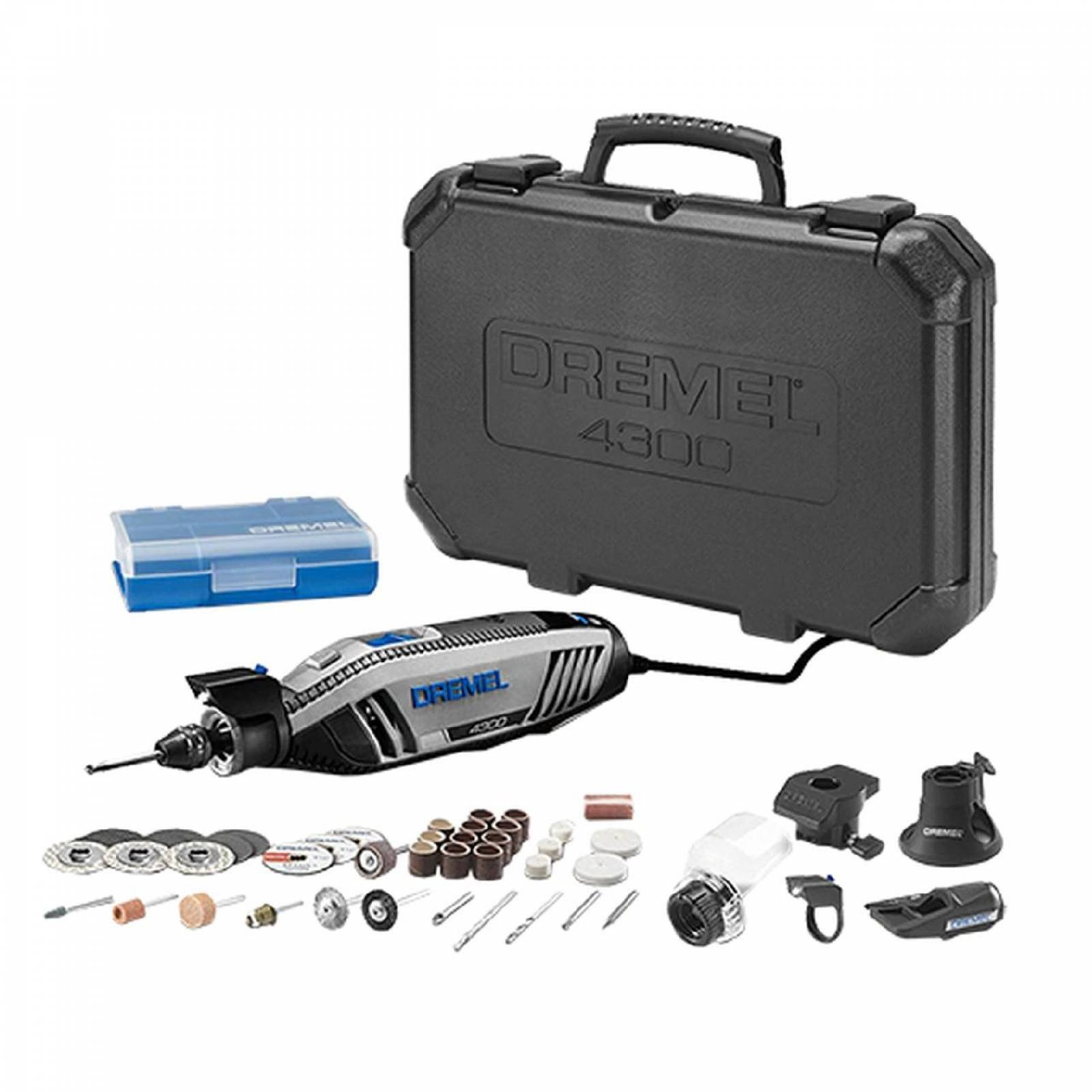 ROTATIVA CON 5 ADITAMENTOS Y 40 ACCESORIOS DREMEL 4300-5/40 