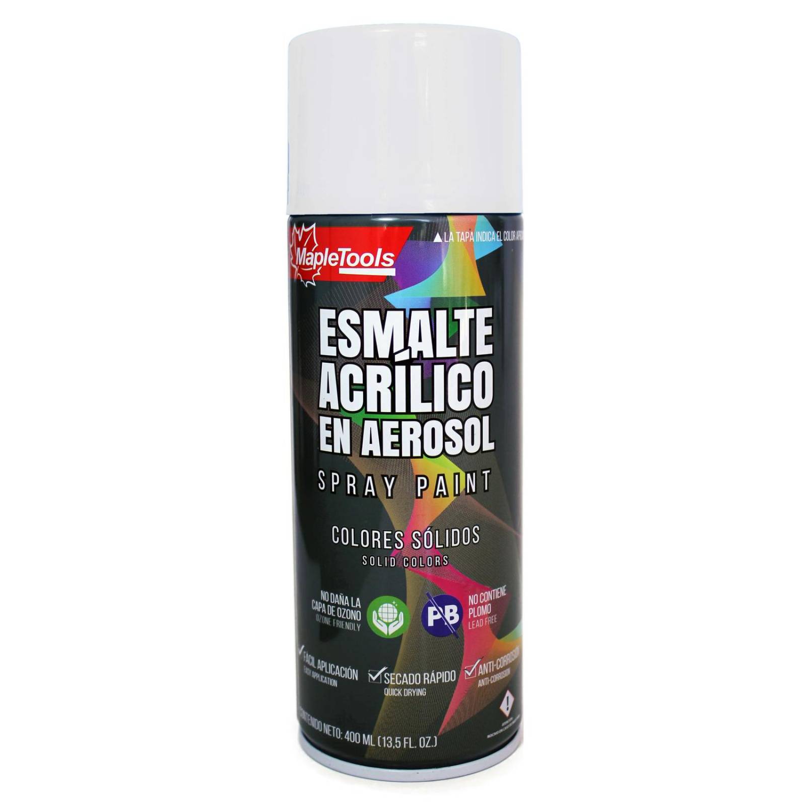 PINTURA EN AEROSOL SPRAY BLANCO BRILLANTE CAJA CON 12, MAPLE TOOLS