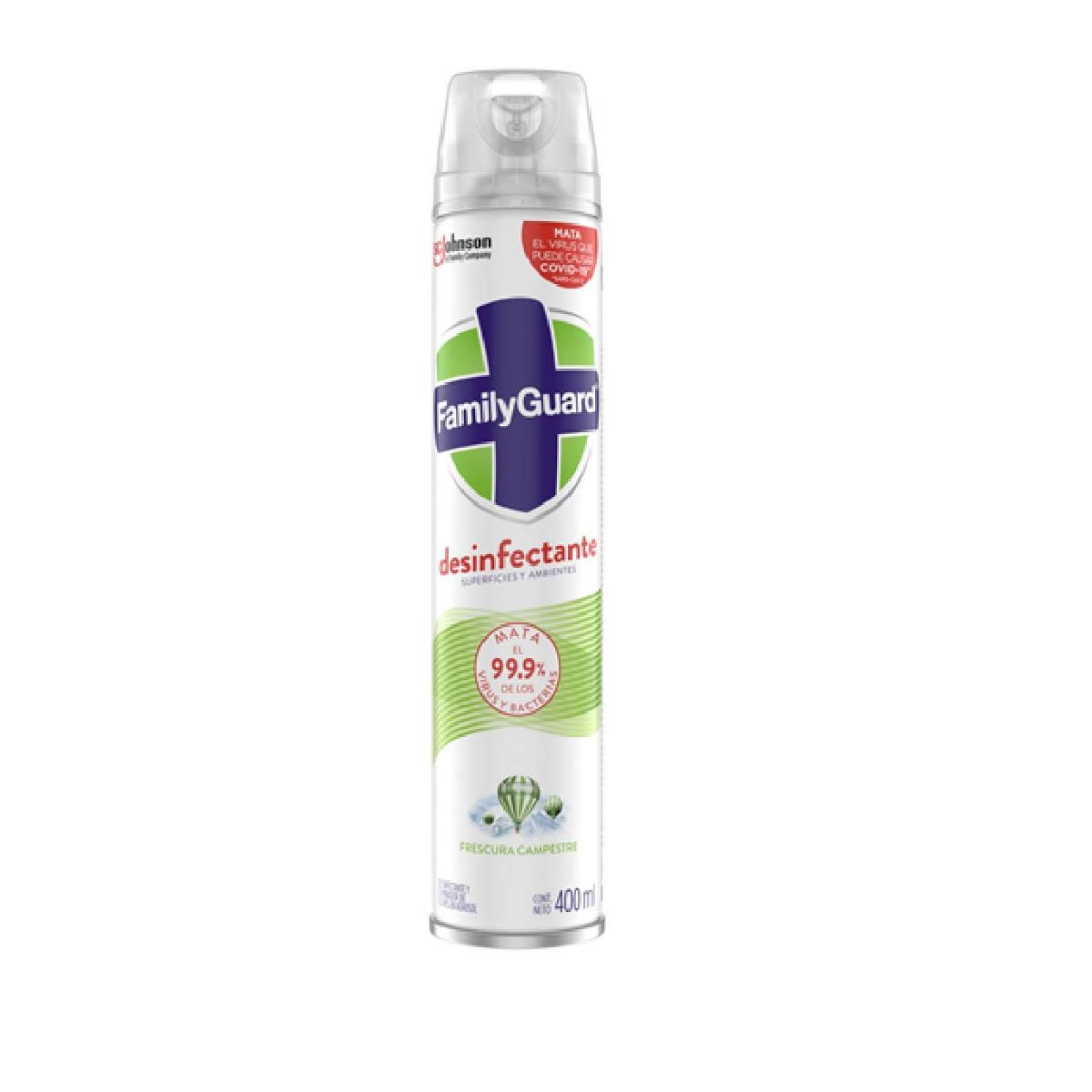 DESINFECTANTE SUPERFICIES/AMBIENTES FRESCURA CAMPESTRE 400ML 