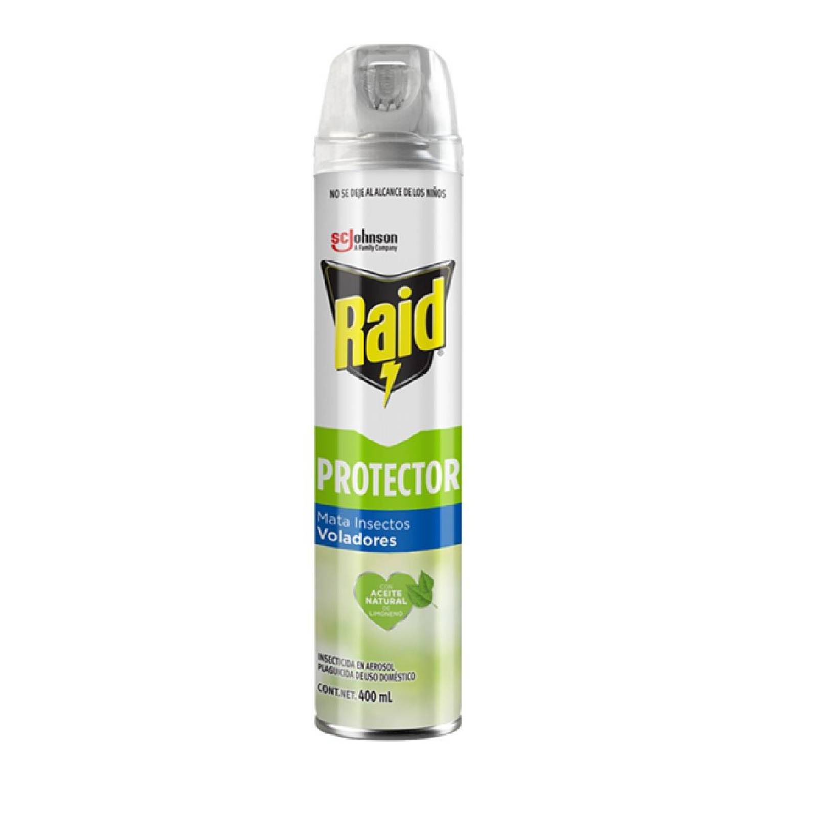 INSECTICIDA EN AEROSOL RAID PROTECTOR 400ML CAJA CON 12 