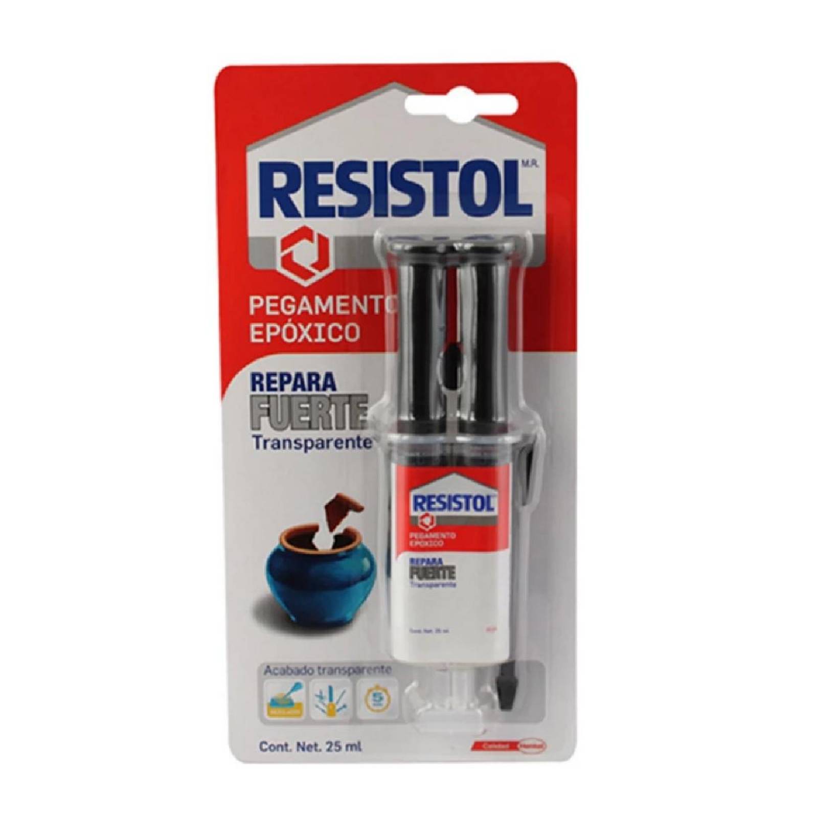 RESISTOL POWER EPOXY TRANSPARENTE 25 ML.