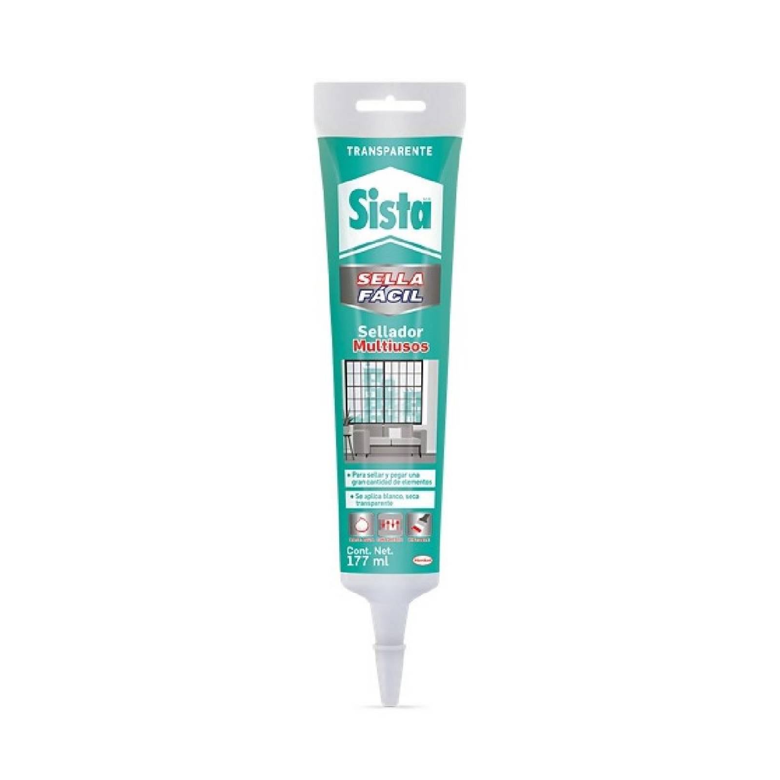 SILICON MULTIUSOS TRANSPARENTE 177ML SISTA 