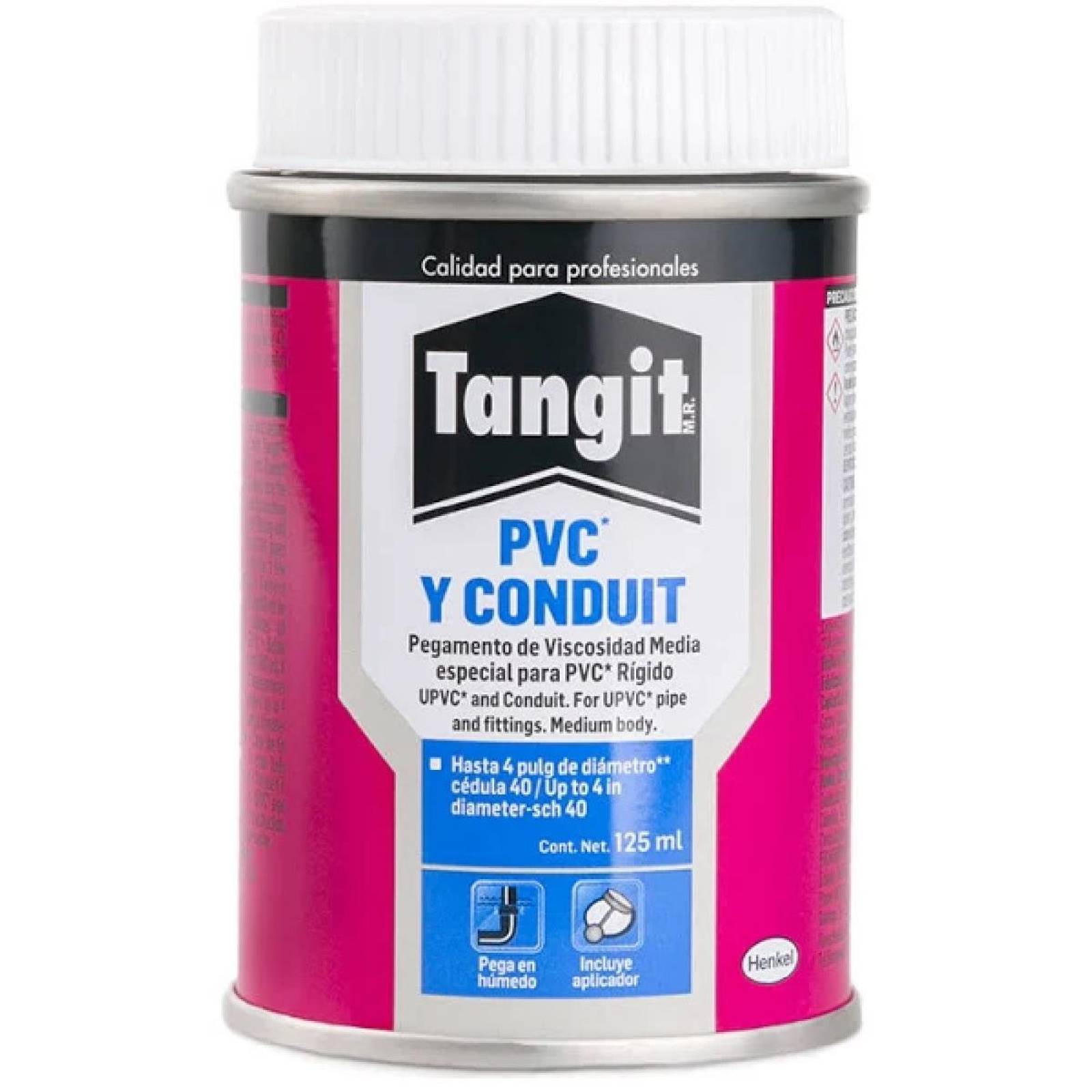PEGAMENTO PARA PVC Y CONDUIT 125 ML TANGIT 
