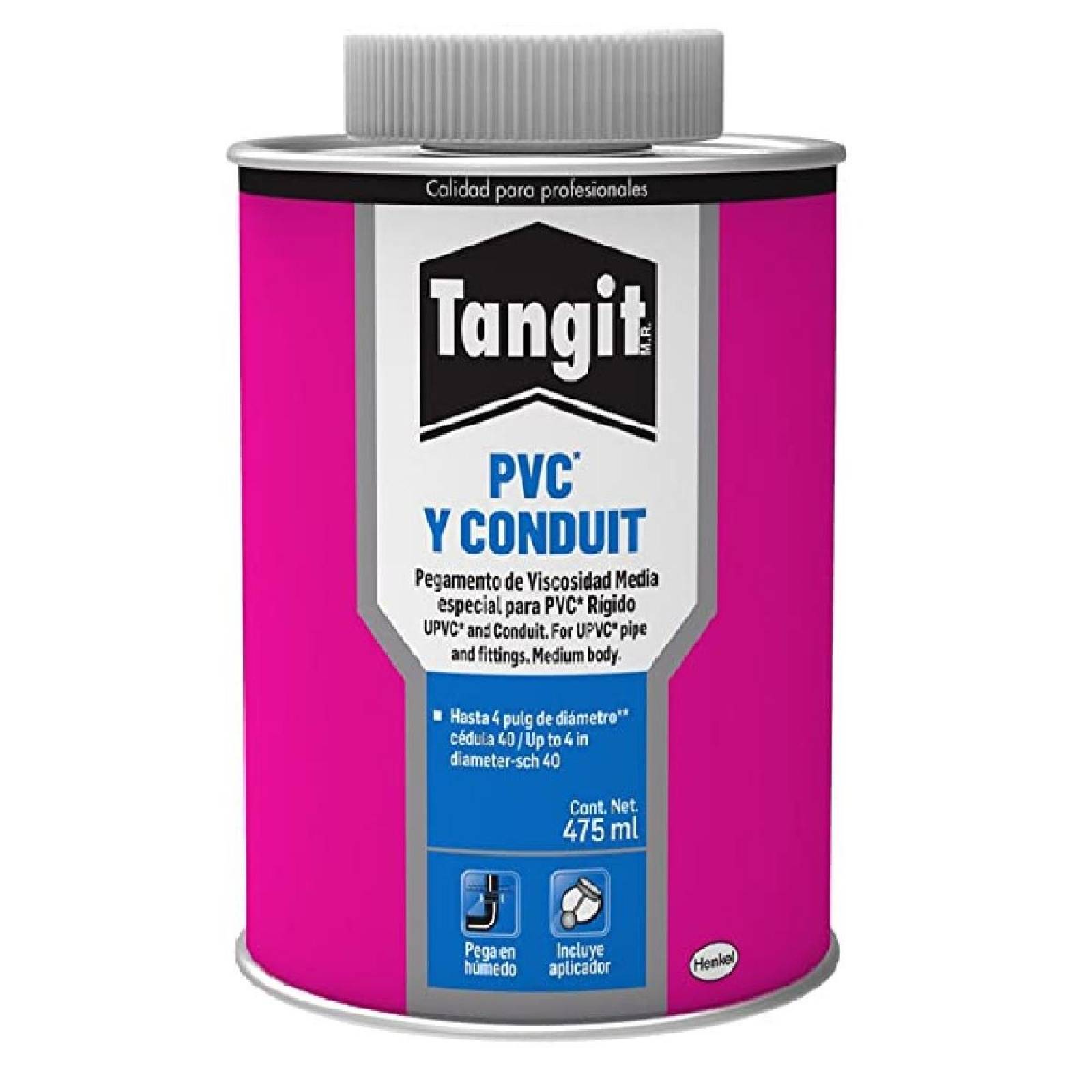 PEGAMENTO PARA PVC Y CONDUIT 475 ML TANGIT 