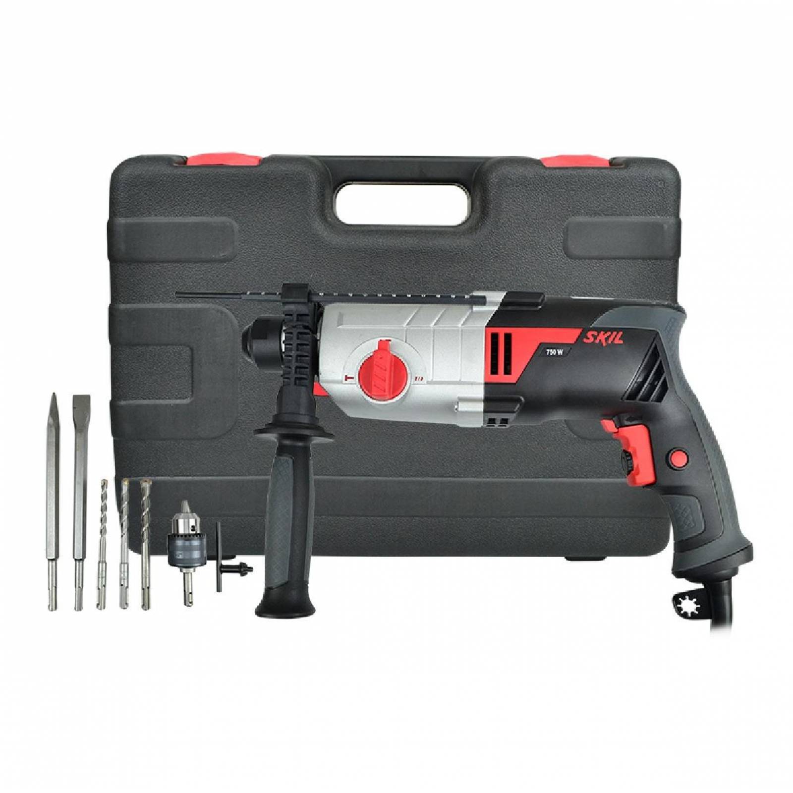 KIT ROTOMARTILLO 1/2" 750W MALETA + ACCESORIOS SKIL