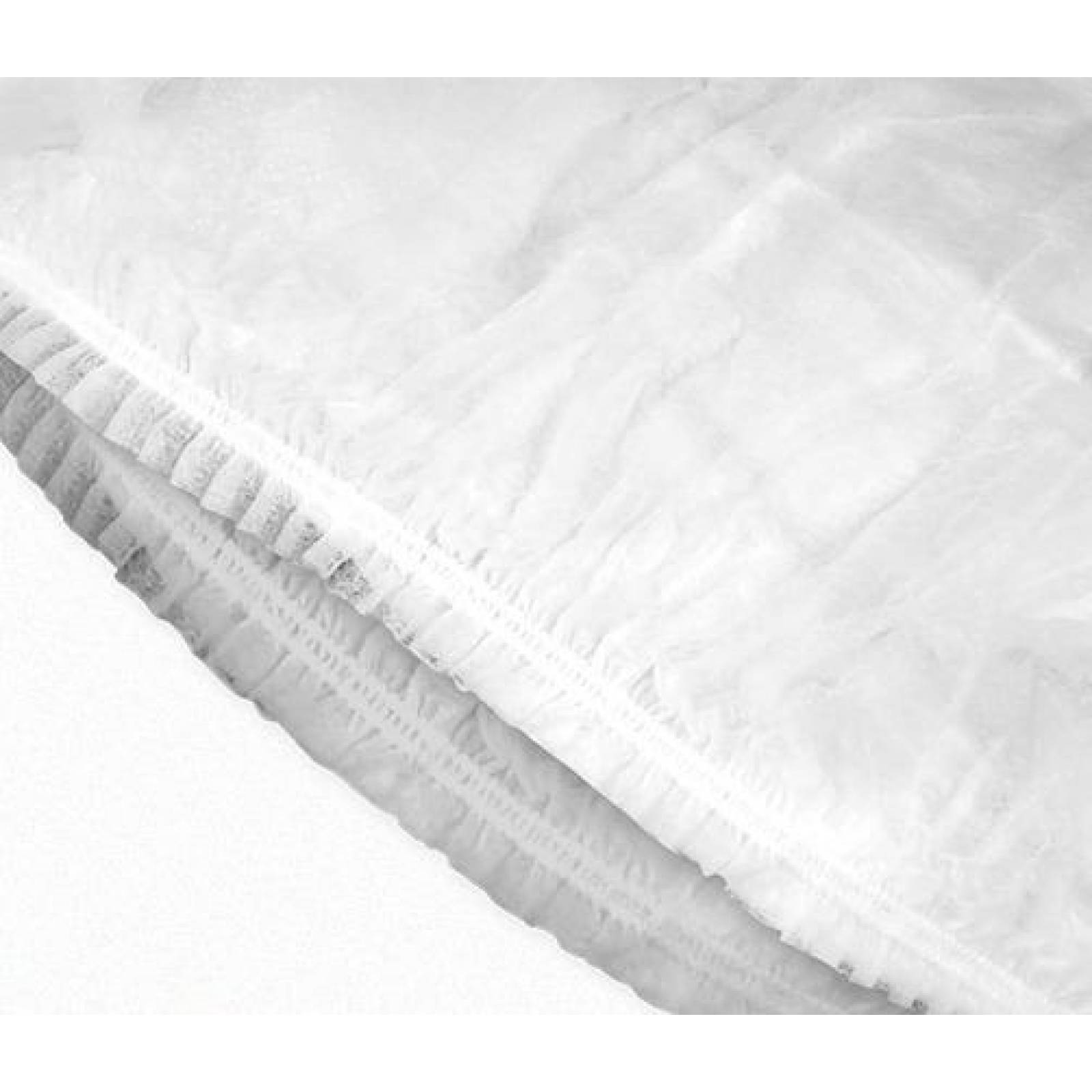 Cofia plisada blanca paquete de 1000 piezas ms-cpb 